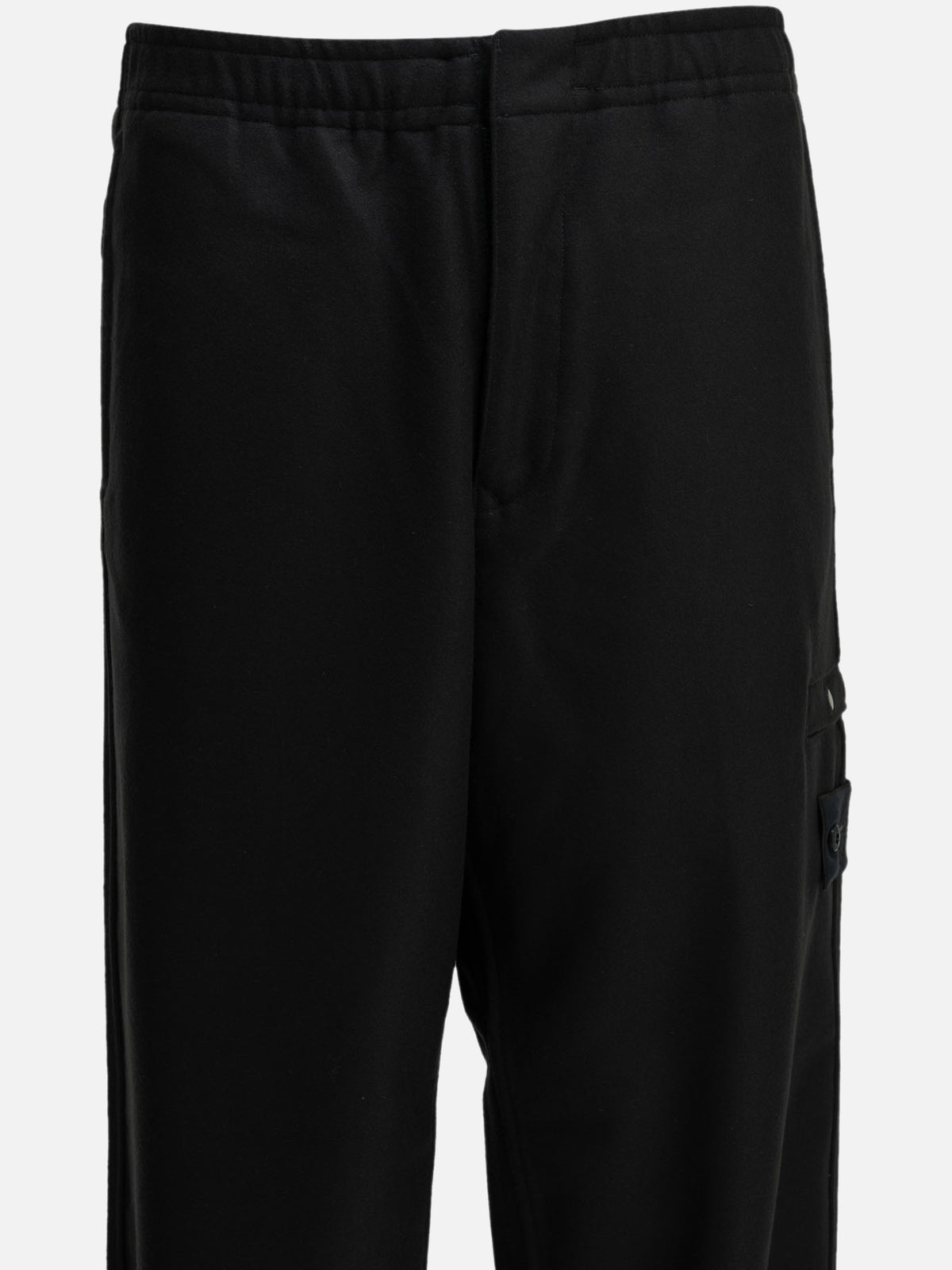 Stone Island Casual wool flannel pants Blue

