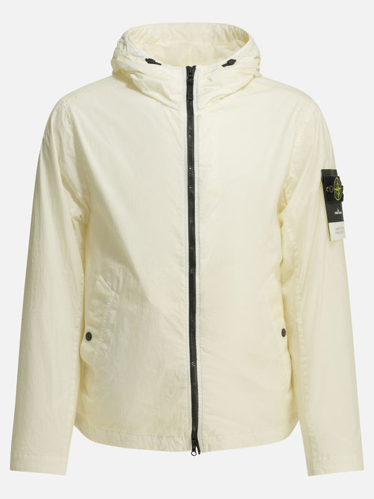Windbreakers Logo  White - Stone Island Men | VIETTI Online Store 
