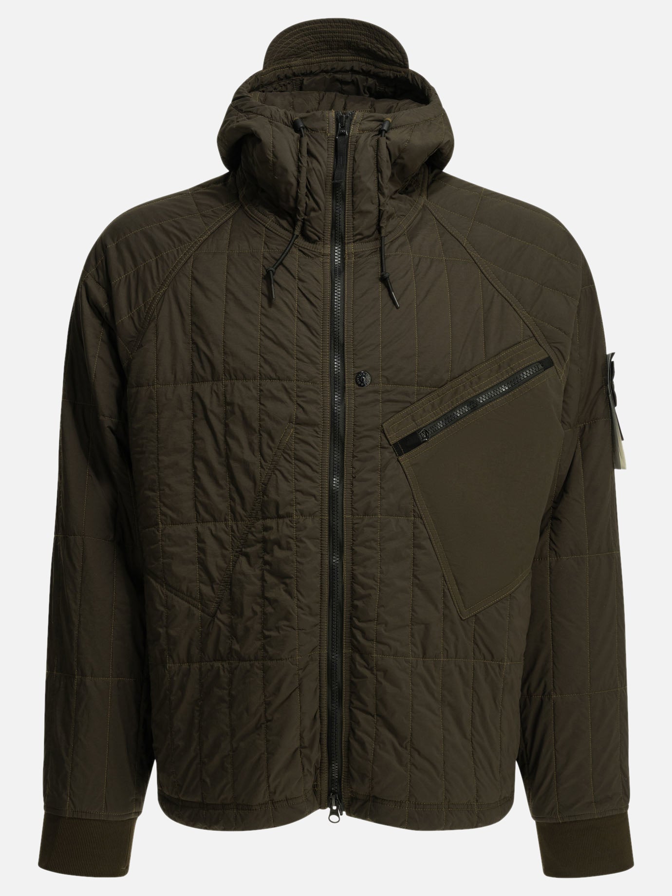Giacche leggere & Trapuntate Logo  Marrone - Stone Island Uomo | PDP | VIETTI Online Store | thumbnail