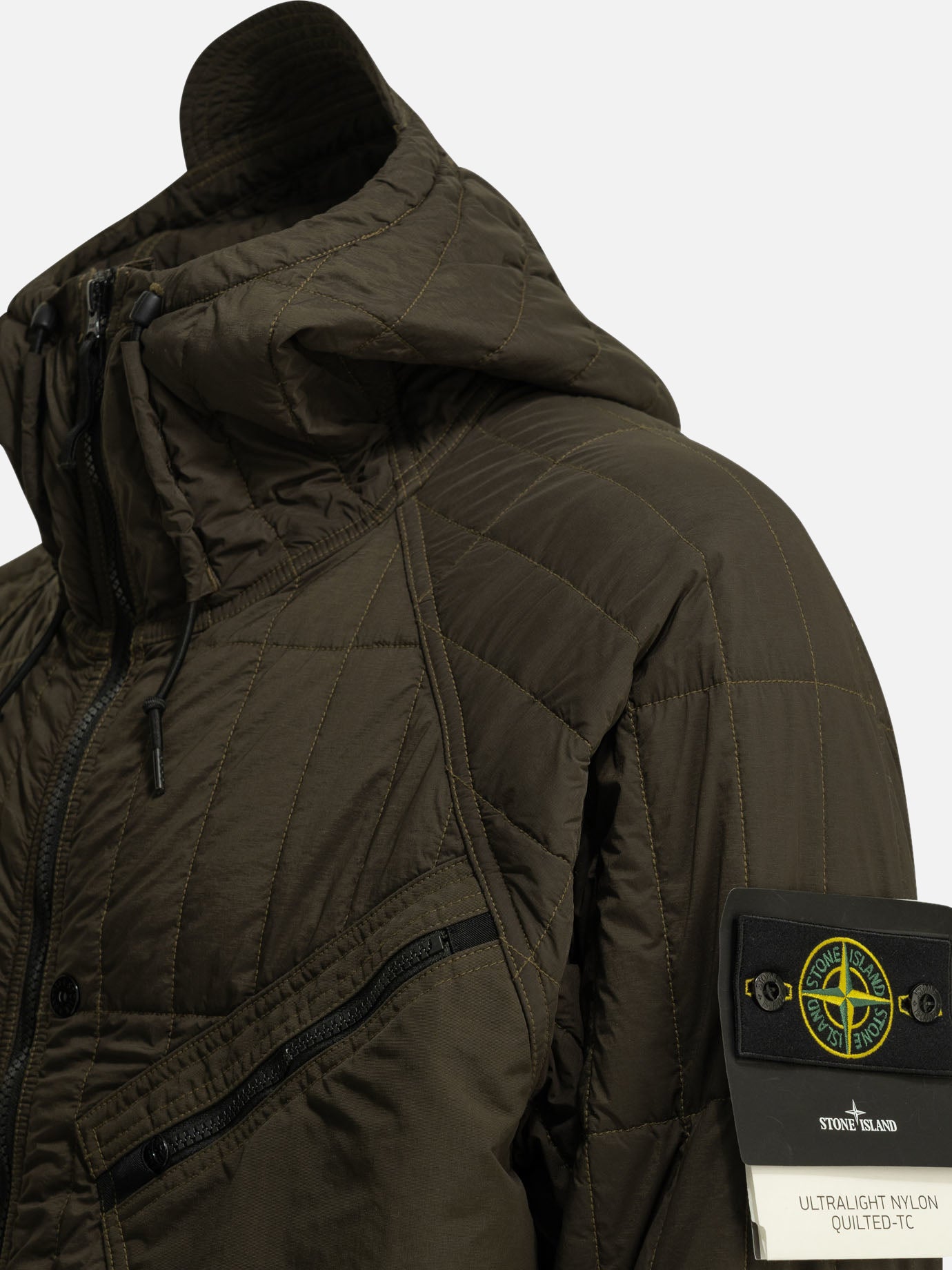 Giacche leggere & Trapuntate Logo  Marrone - Stone Island Uomo | PDP | VIETTI Online Store | Zoom-Modal_3
