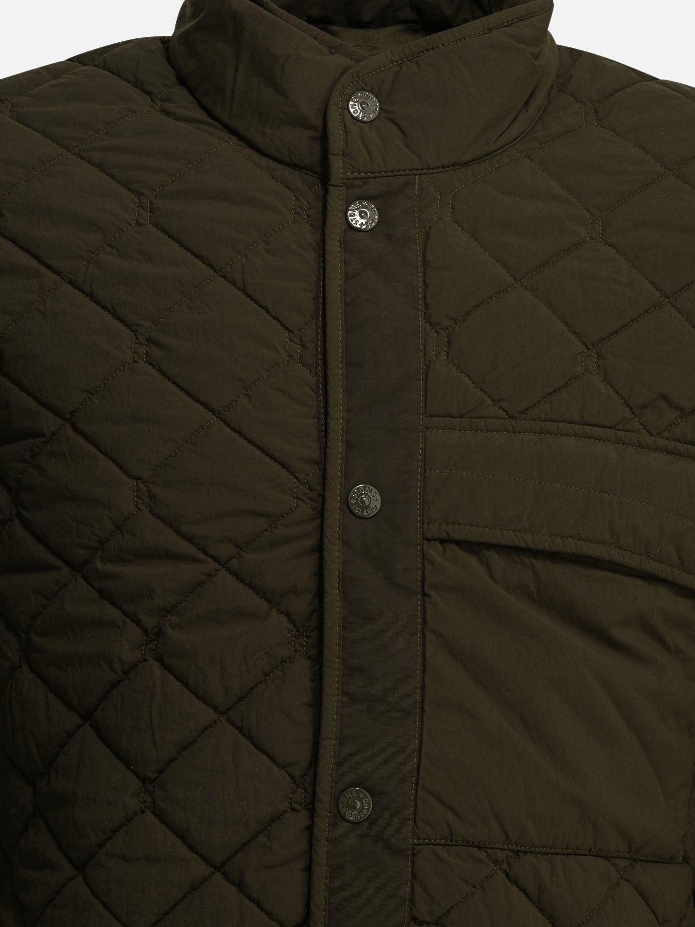 Quilted & Utility Jackets Logo  Green - Stone Island Men | PDP | VIETTI Online Store | thumbnail_3