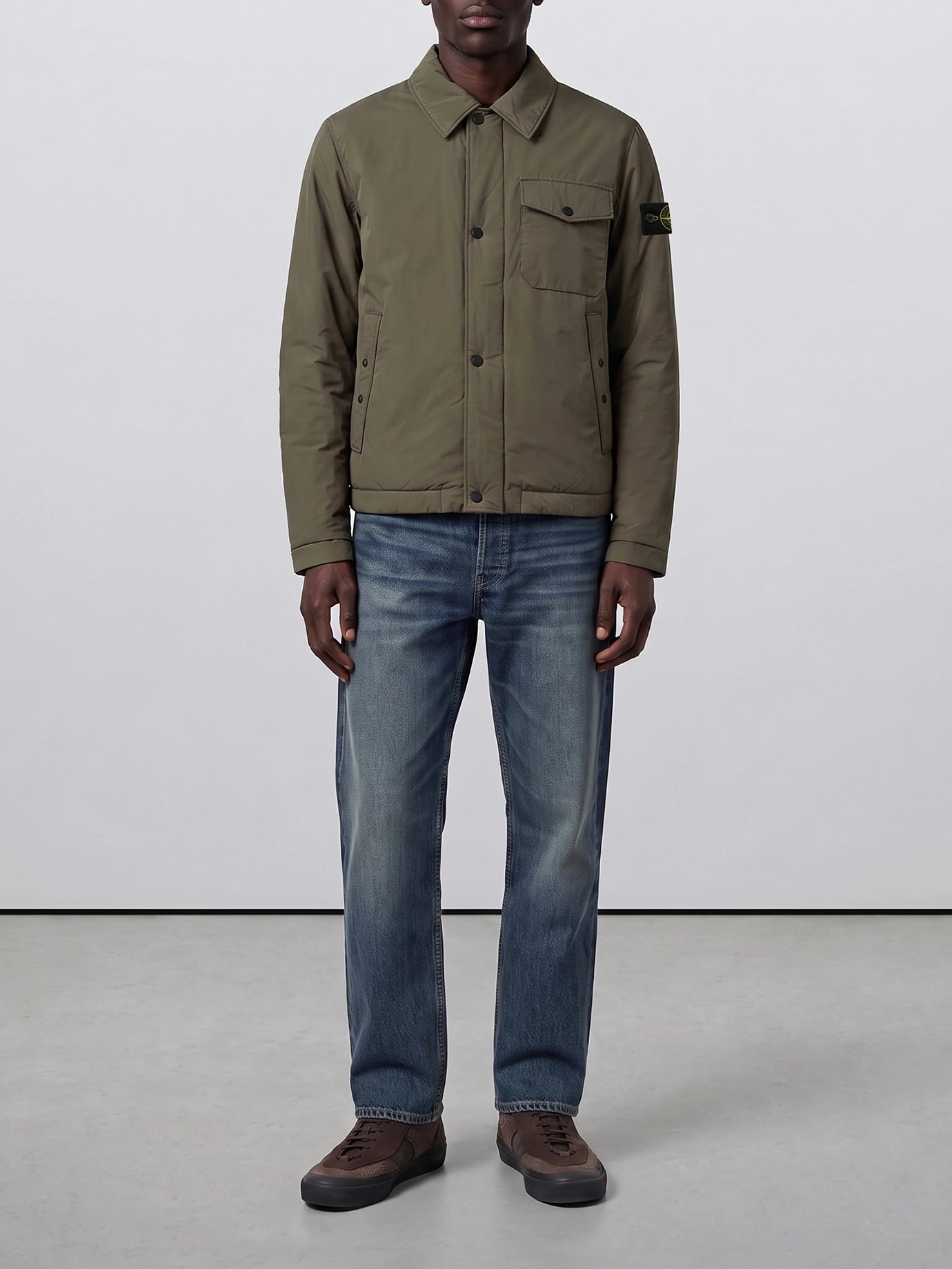 Short coats Logo  Green - Stone Island Men | PDP | VIETTI Online Store | thumbnail_2