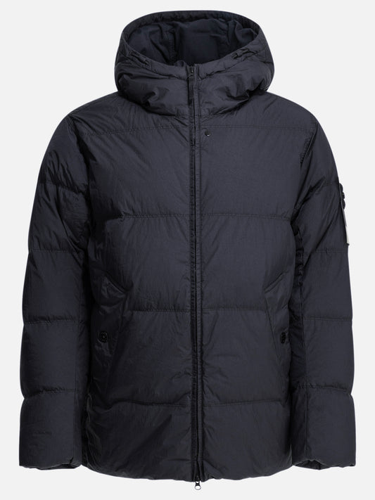 Piumini corti Logo  Blu - Stone Island Uomo | PLP | VIETTI Online Store 

