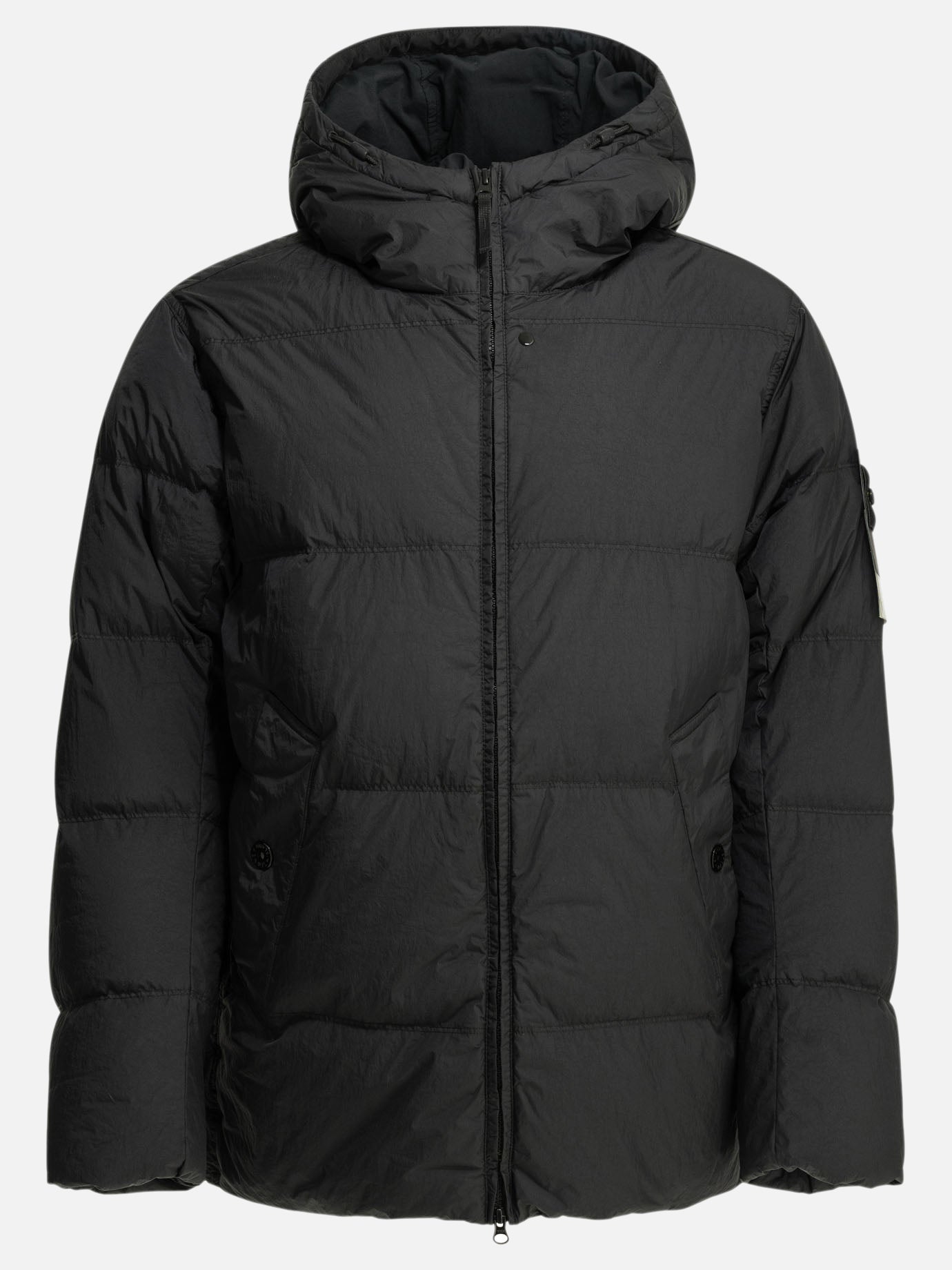 Down jackets Logo  Black - Stone Island Men | PDP | VIETTI Online Store | thumbnail