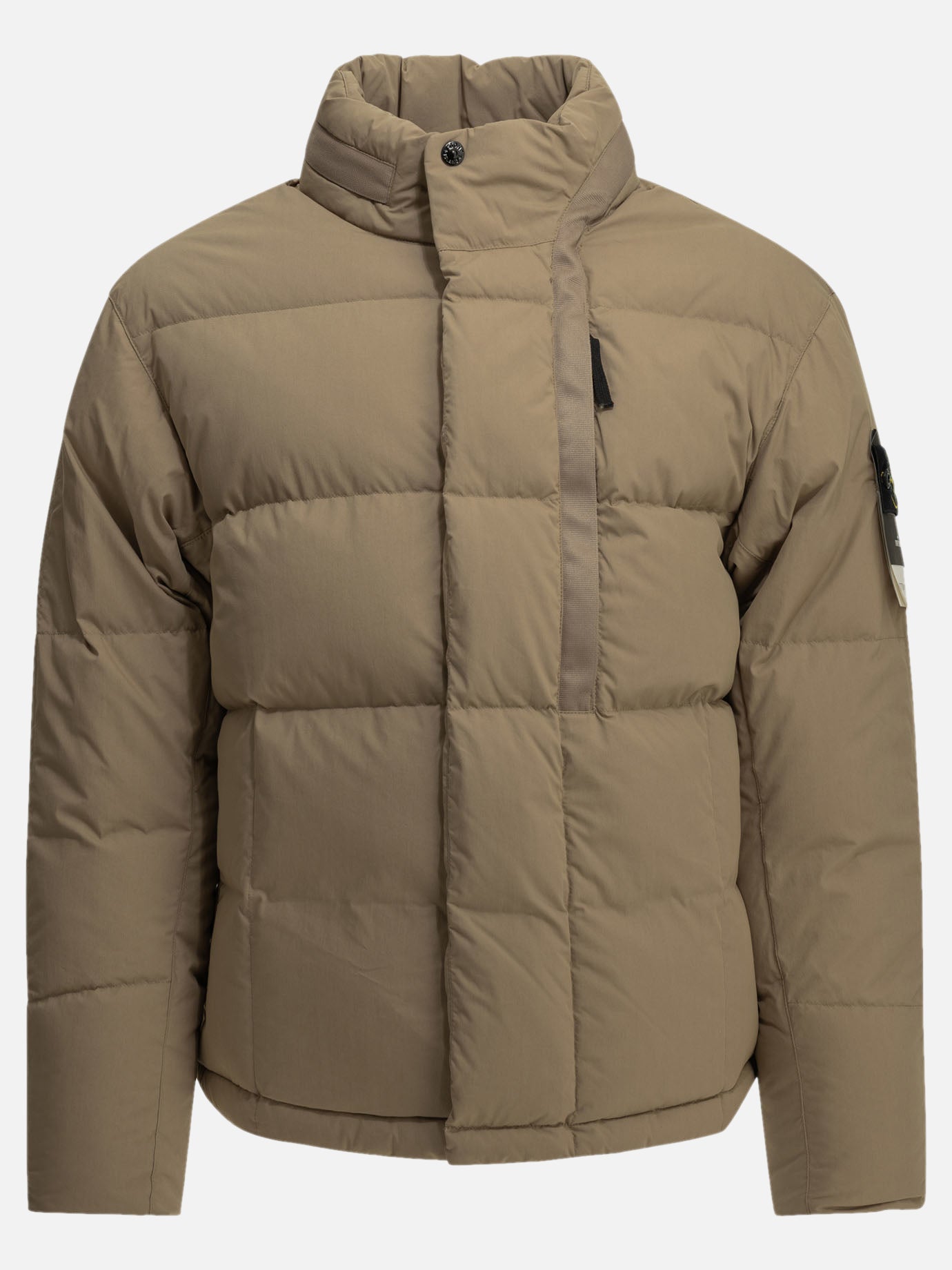 Down jackets Logo  Beige - Stone Island Men | PDP | VIETTI Online Store | Zoom-Modal
