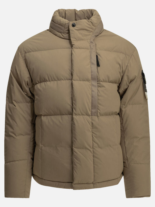 Down jackets Logo  Beige - Stone Island Men | PLP | VIETTI Online Store 
