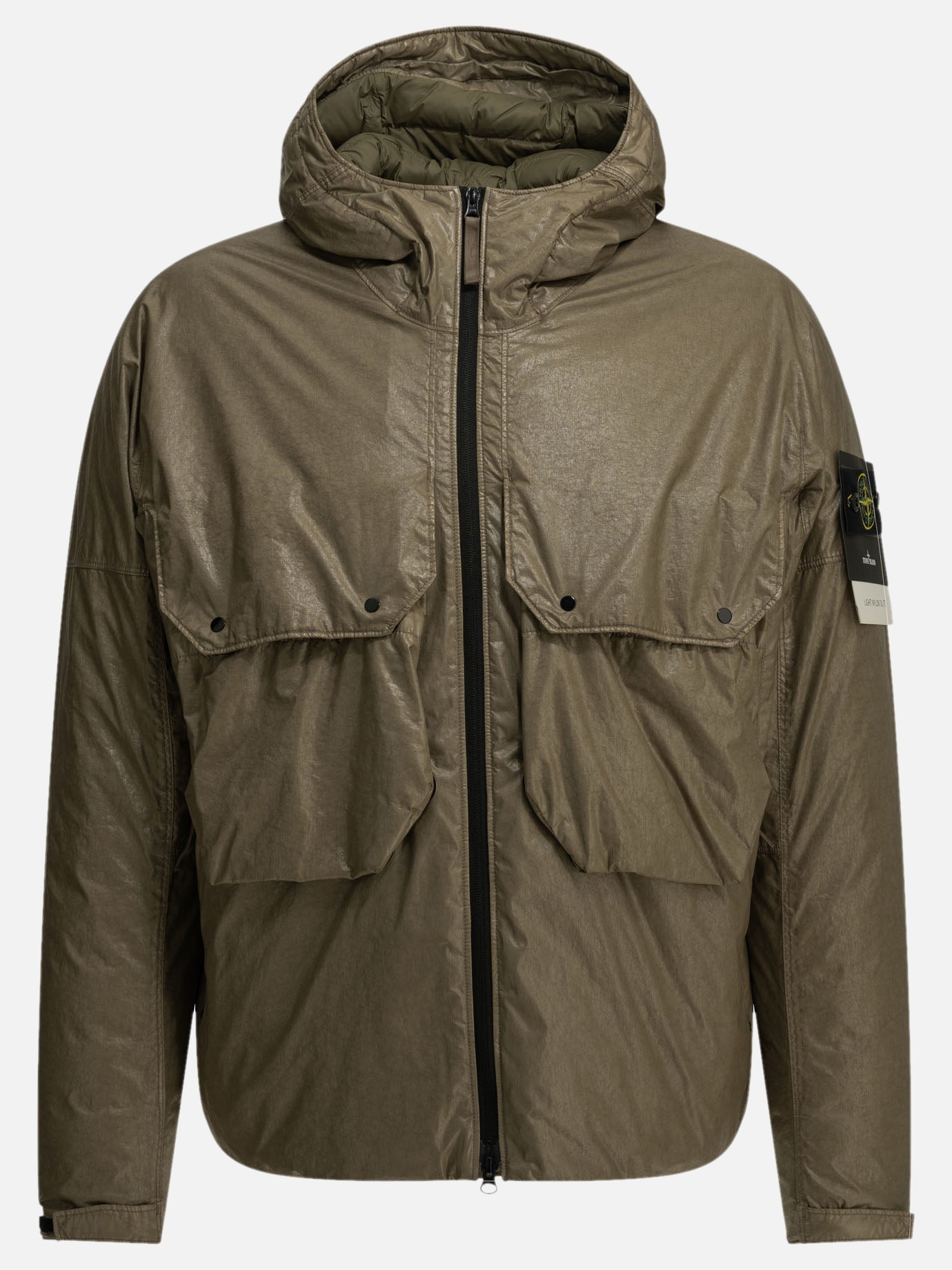 Down jackets Logo  Green - Stone Island Men | PDP | VIETTI Online Store | Zoom-Modal
