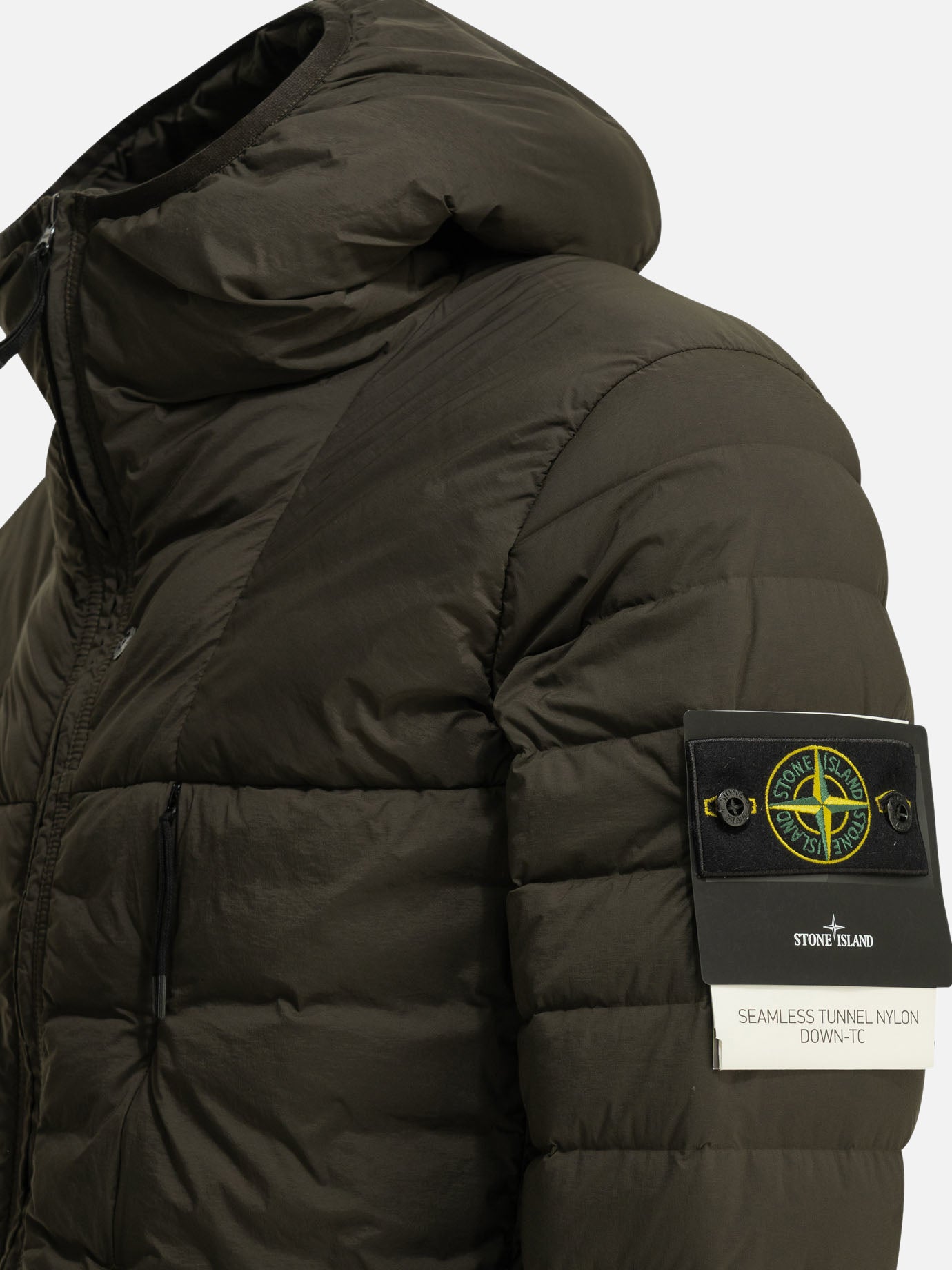 Piumini corti Logo  Marrone - Stone Island Uomo | PDP | VIETTI Online Store | Zoom-Modal_3
