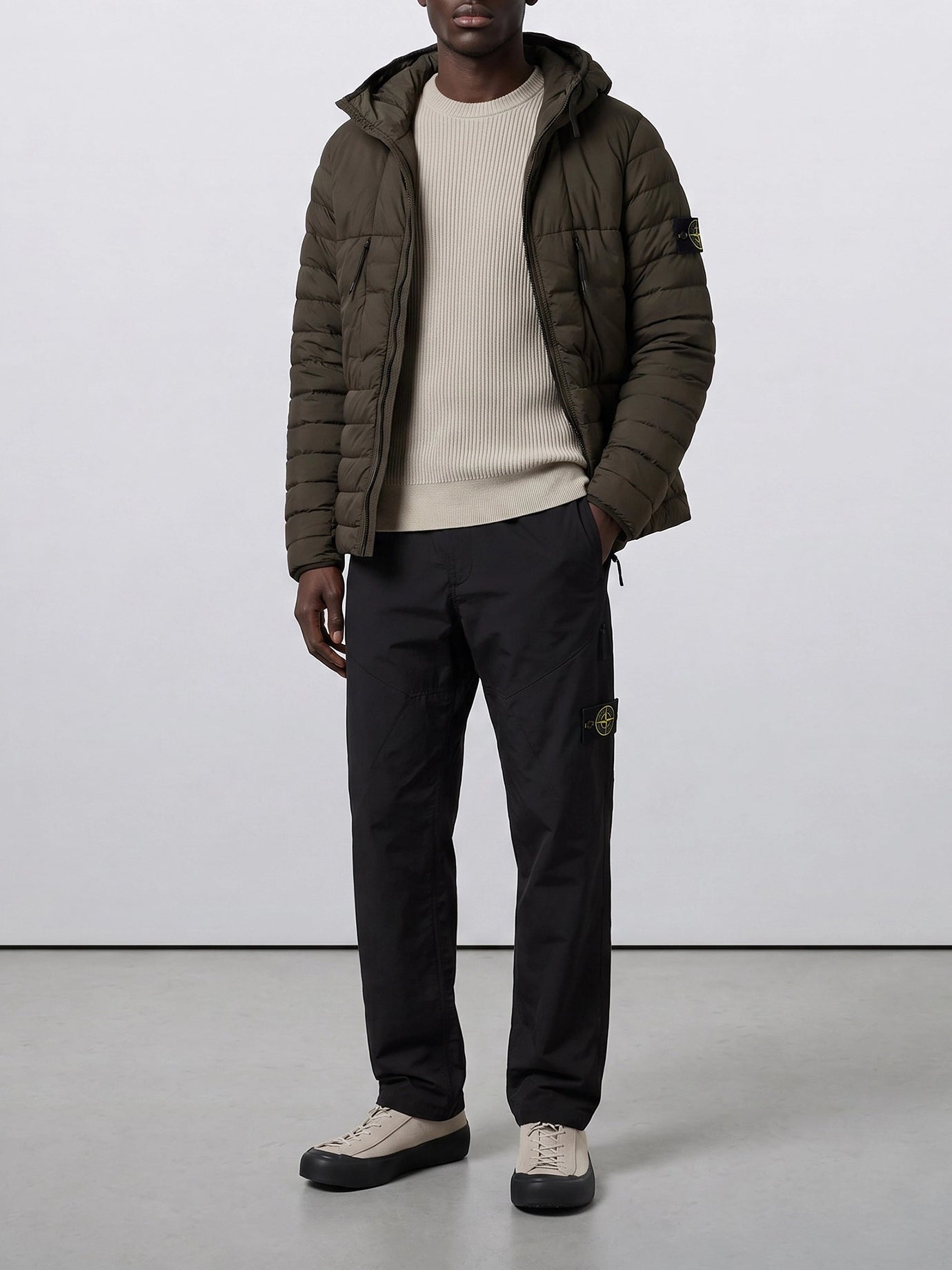 Down jackets Logo  Brown - Stone Island Men | PDP | VIETTI Online Store | Zoom-Modal_2
