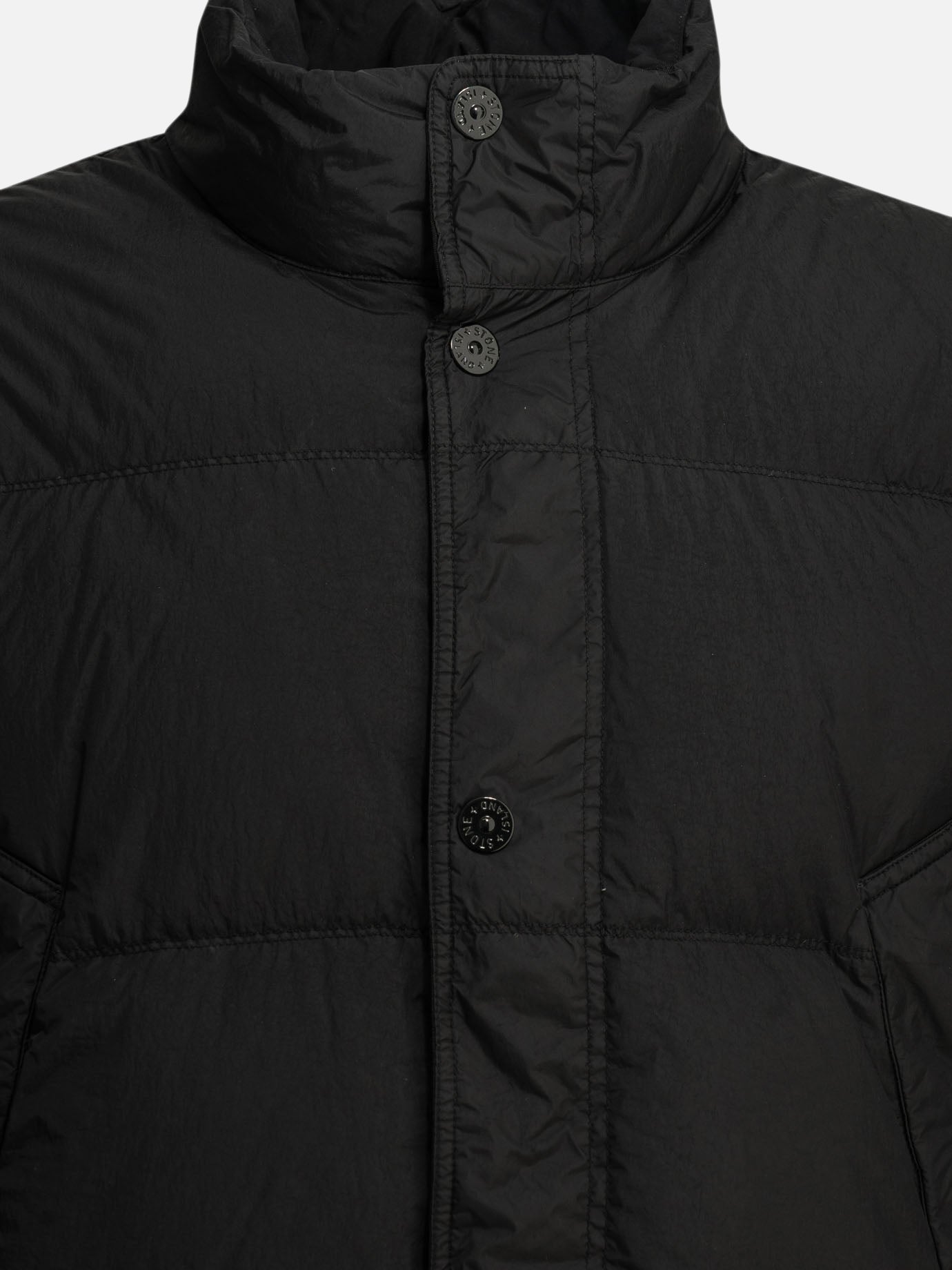 Piumini corti Logo  Nero - Stone Island Uomo | PDP | VIETTI Online Store | thumbnail_3