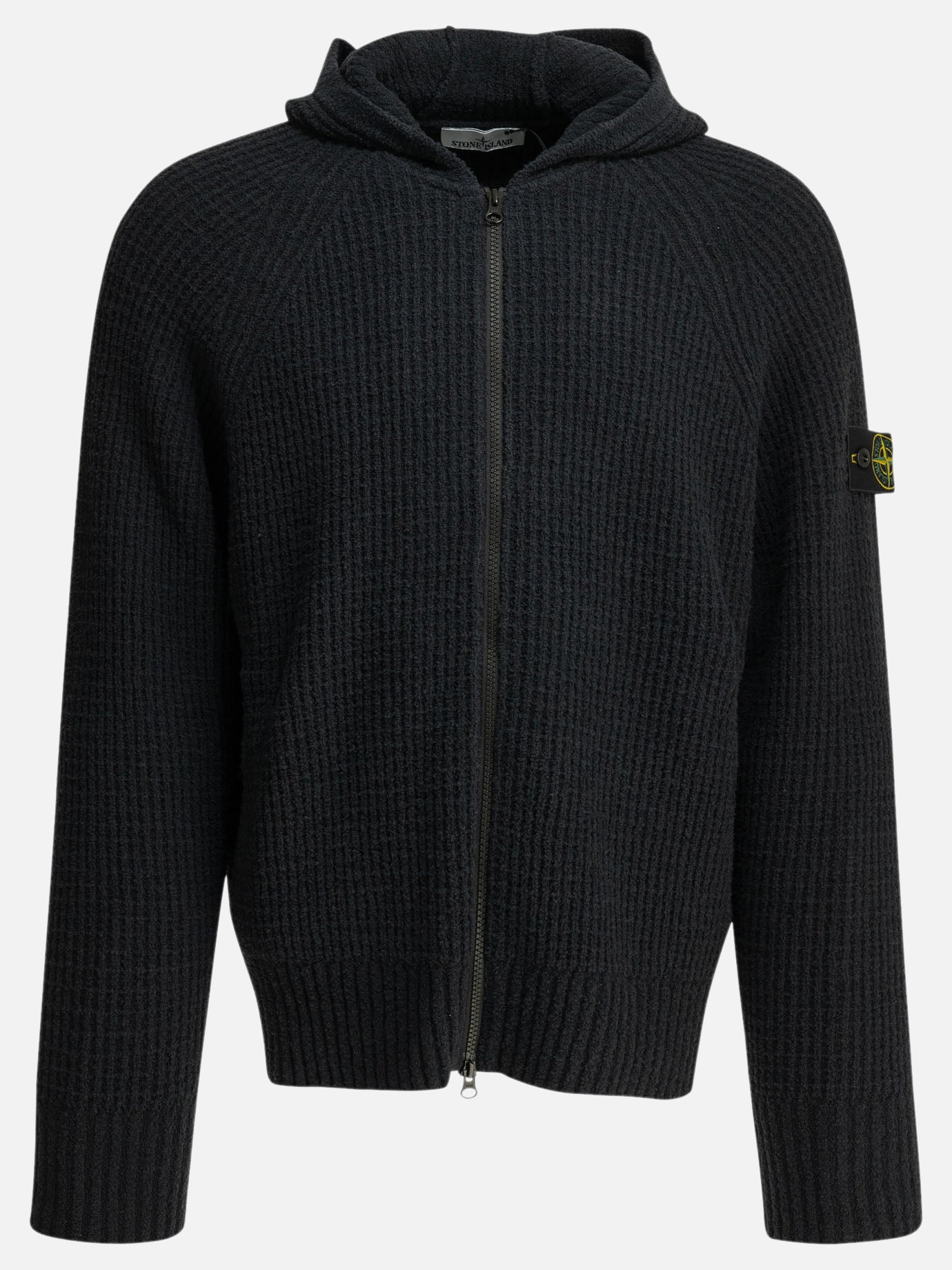Zipped sweaters Logo  Black - Stone Island Men | PDP | VIETTI Online Store | Zoom-Modal
