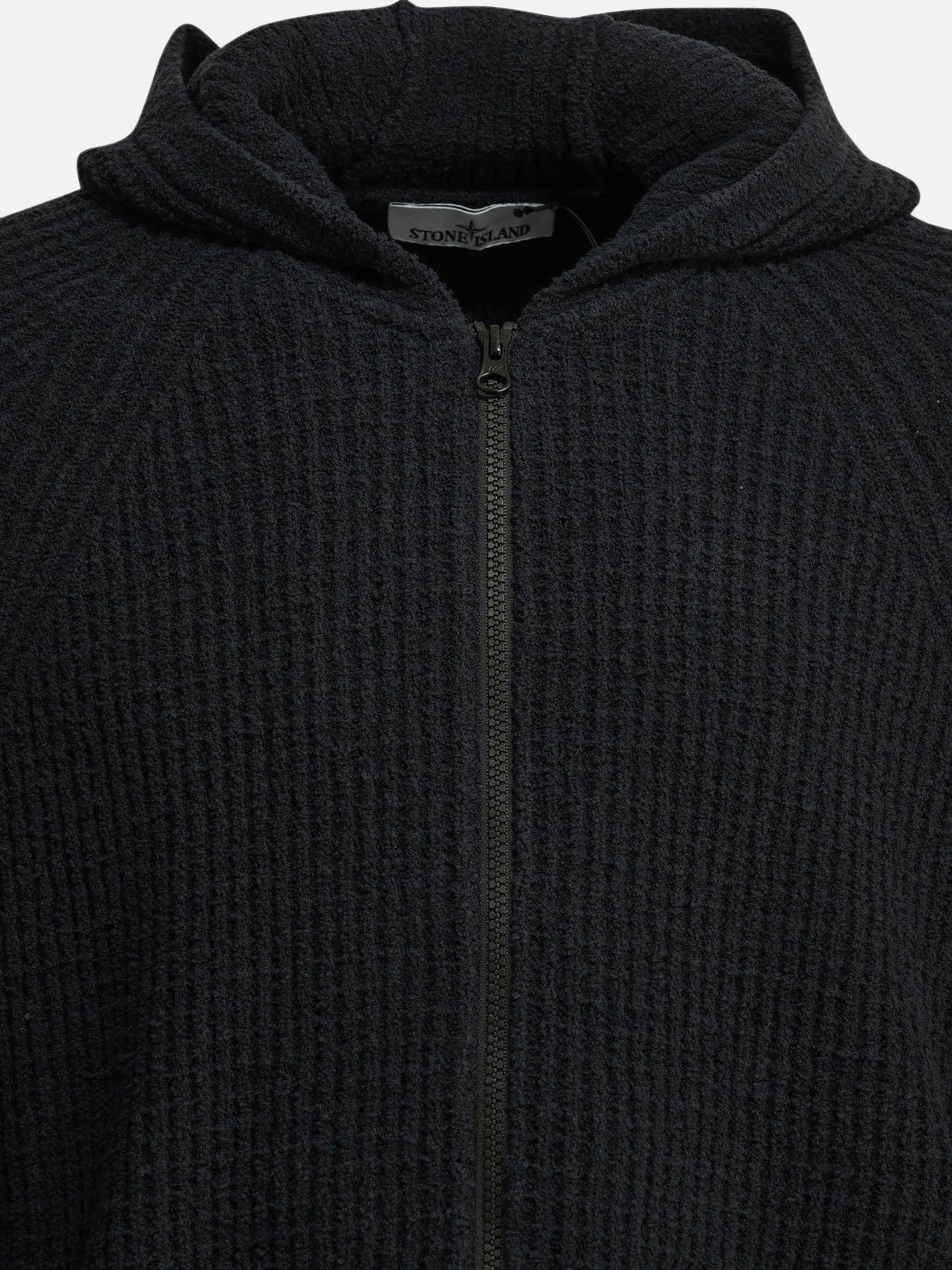 Zipped sweaters Logo  Black - Stone Island Men | PDP | VIETTI Online Store | thumbnail_3