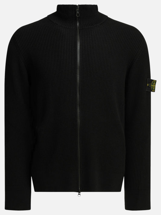Zipped sweaters Logo  Black - Stone Island Men | PDP | VIETTI Online Store 
