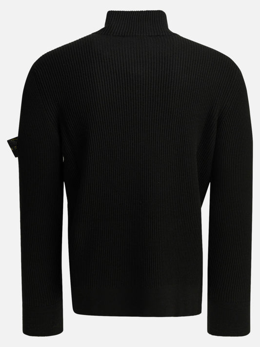 Zipped sweaters Logo  Black - Stone Island Men | PDP | VIETTI Online Store | 2
