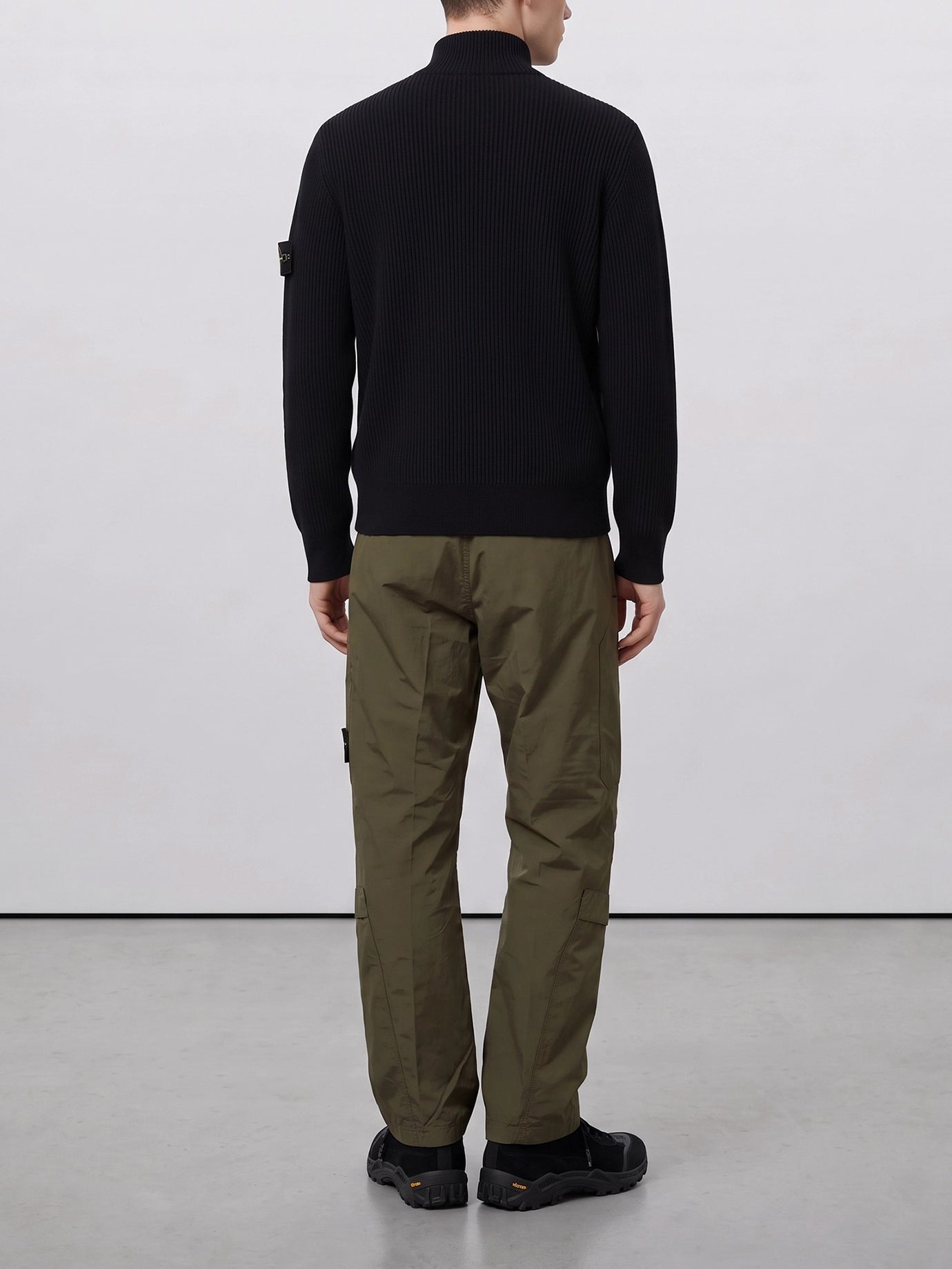 Zipped sweaters Logo  Black - Stone Island Men | PDP | VIETTI Online Store | Zoom-Modal_3

