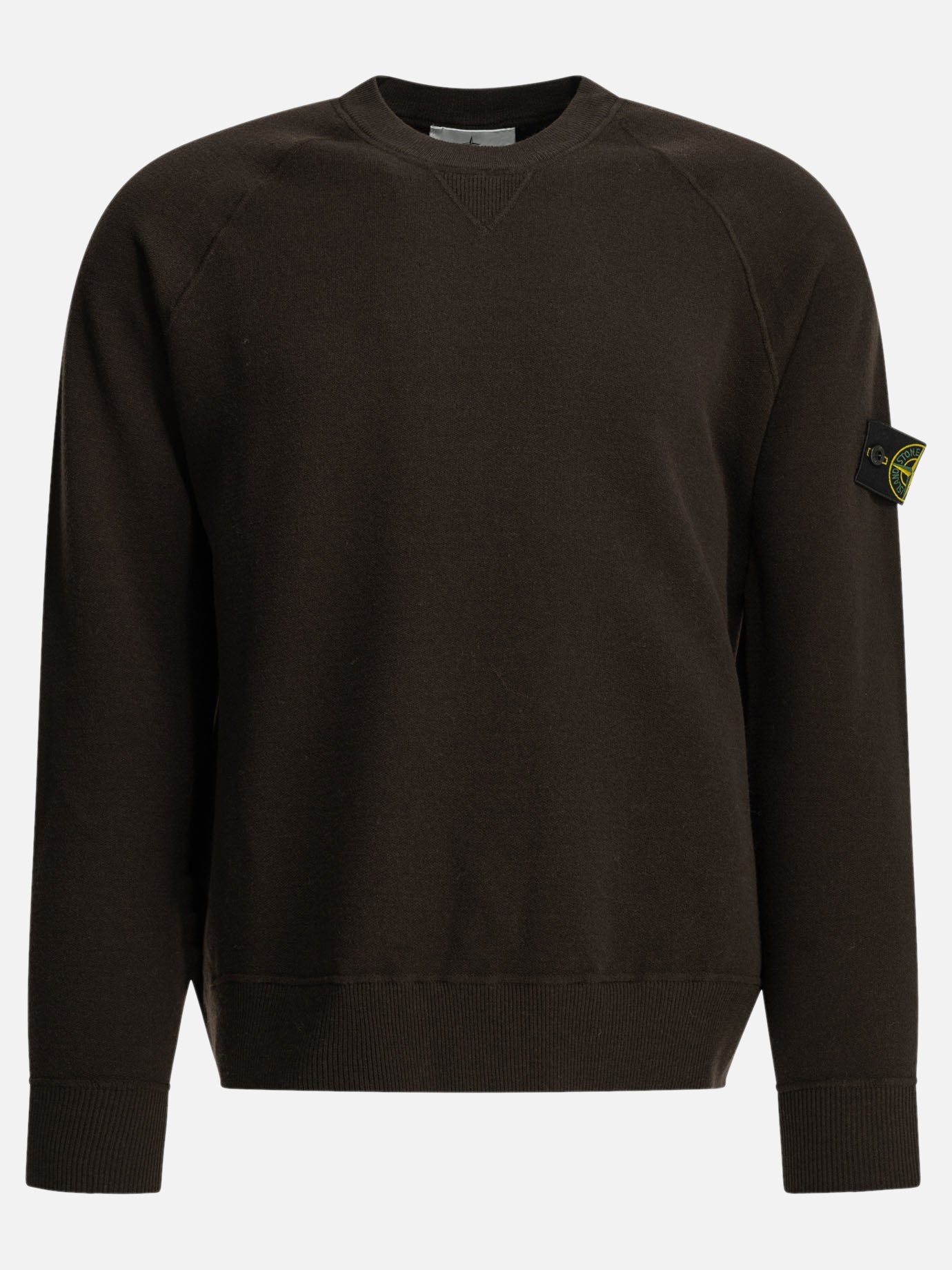 Crewneck sweaters Logo  Brown - Stone Island Men | PDP | VIETTI Online Store | thumbnail
