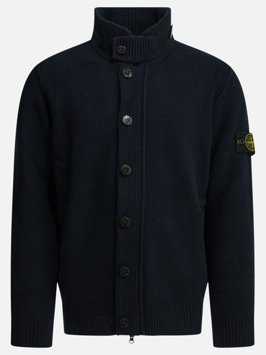 Cardigan Logo  Blu - Stone Island Uomo | VIETTI Online Store 
