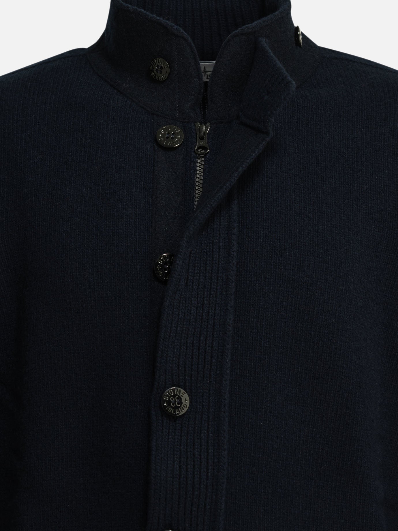 Cardigan Logo  Blu - Stone Island Uomo | PDP | VIETTI Online Store | thumbnail_5