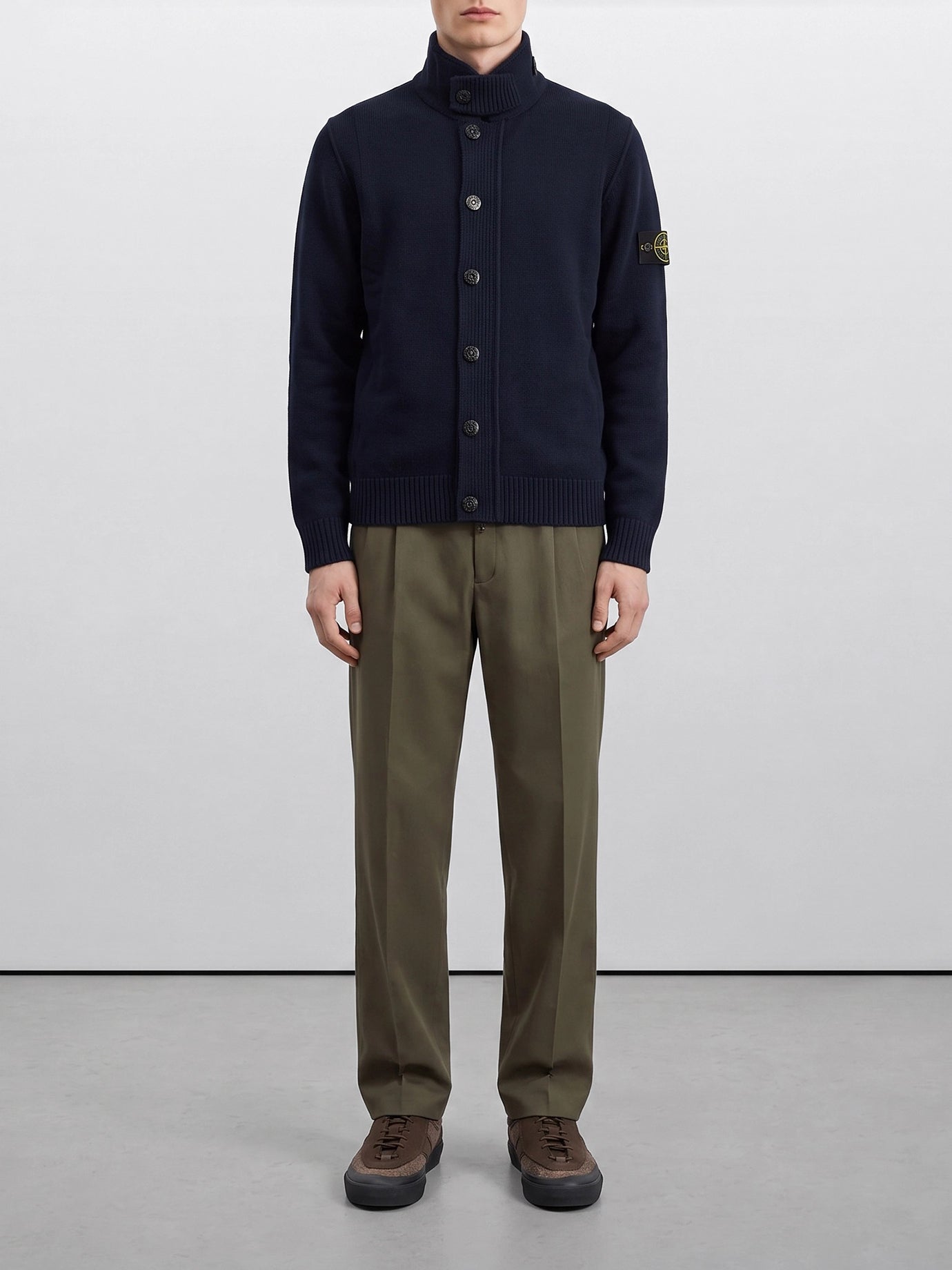 Cardigan Logo  Blu - Stone Island Uomo | PDP | VIETTI Online Store | Zoom-Modal_2
