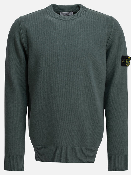 Stone Island Crew-neck sweater with logo Green

