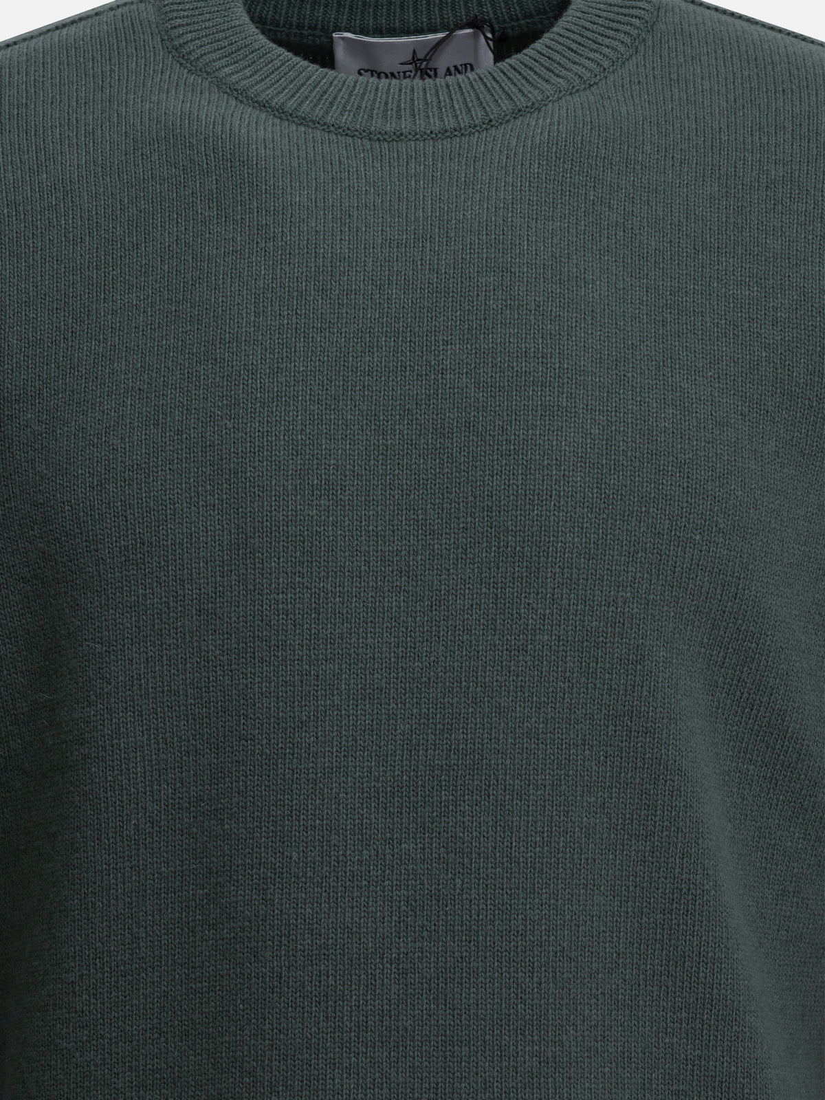 Stone Island Crew-neck sweater with logo Green