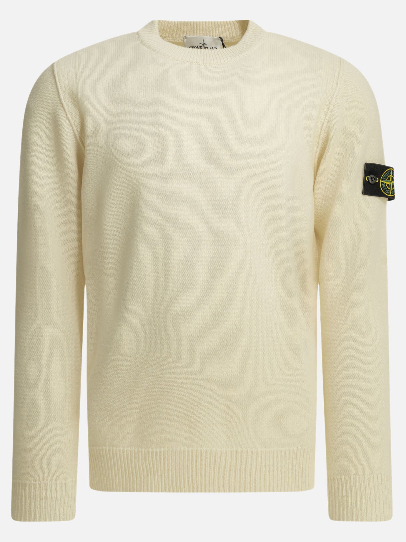 Crewneck sweaters Logo  White - Stone Island Men | PDP | VIETTI Online Store | Zoom-Modal
