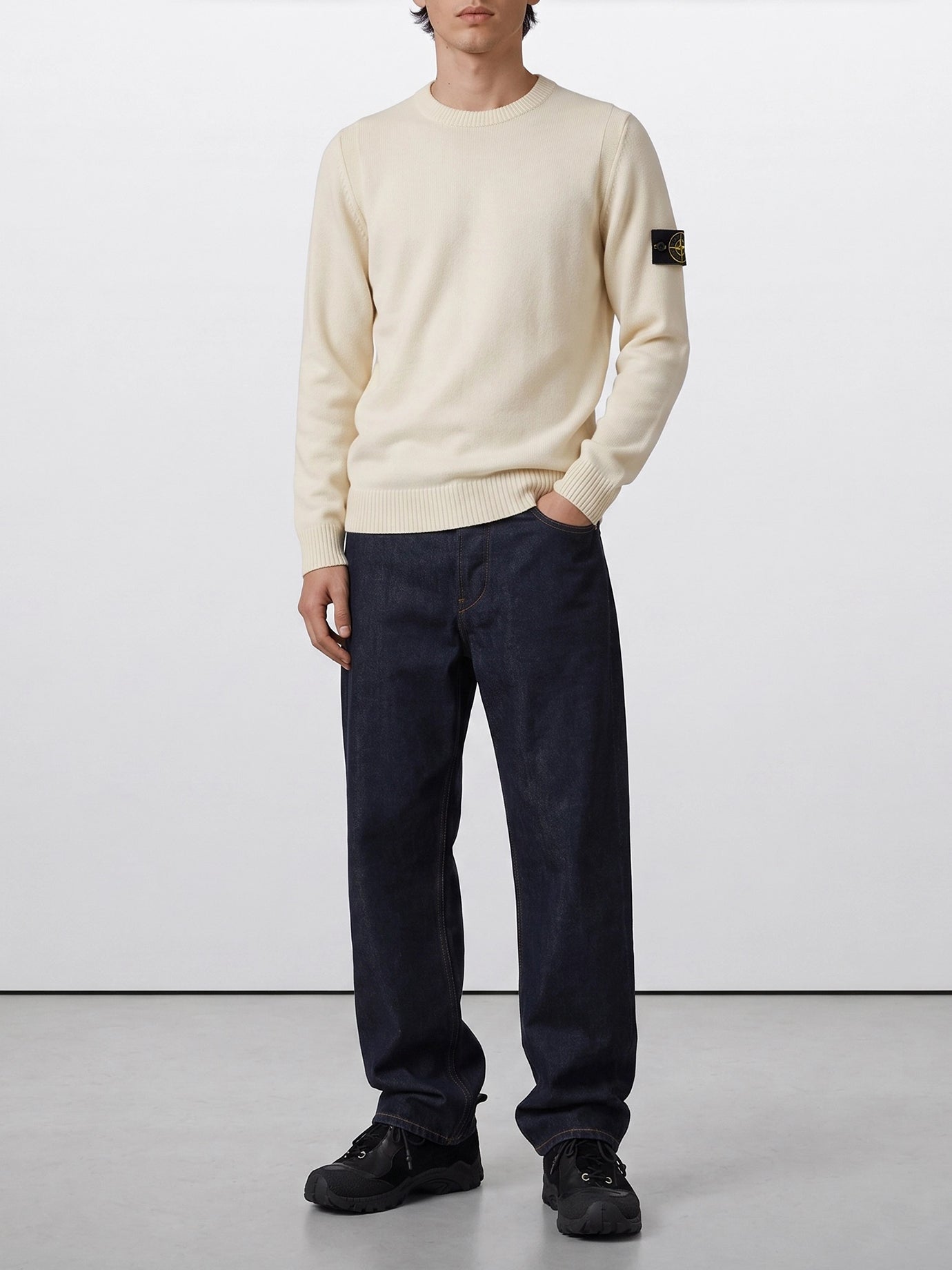 Crewneck sweaters Logo  White - Stone Island Men | PDP | VIETTI Online Store | Zoom-Modal_2
