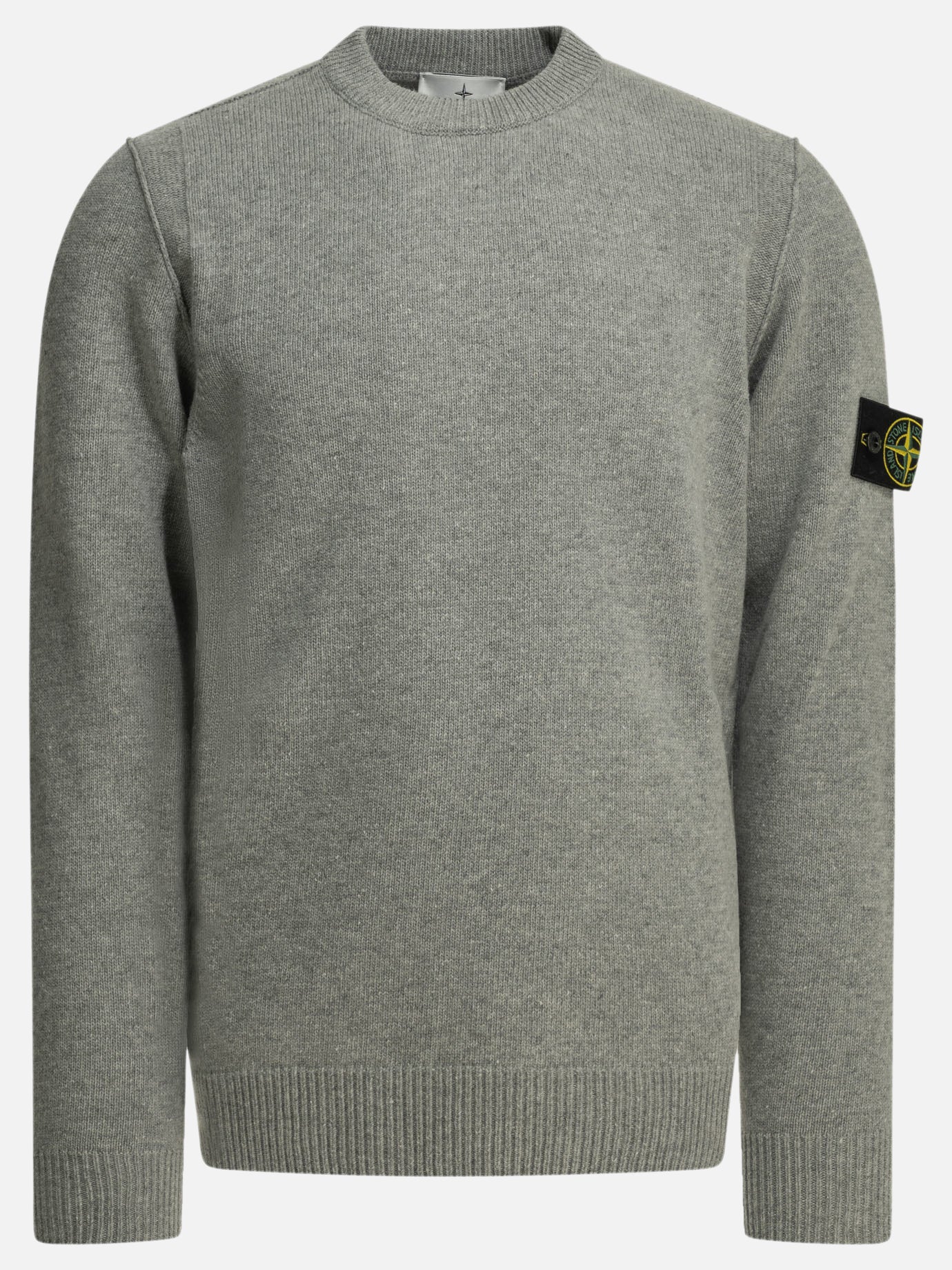 Crewneck sweaters Logo  Grey - Stone Island Men | PDP | VIETTI Online Store | Zoom-Modal
