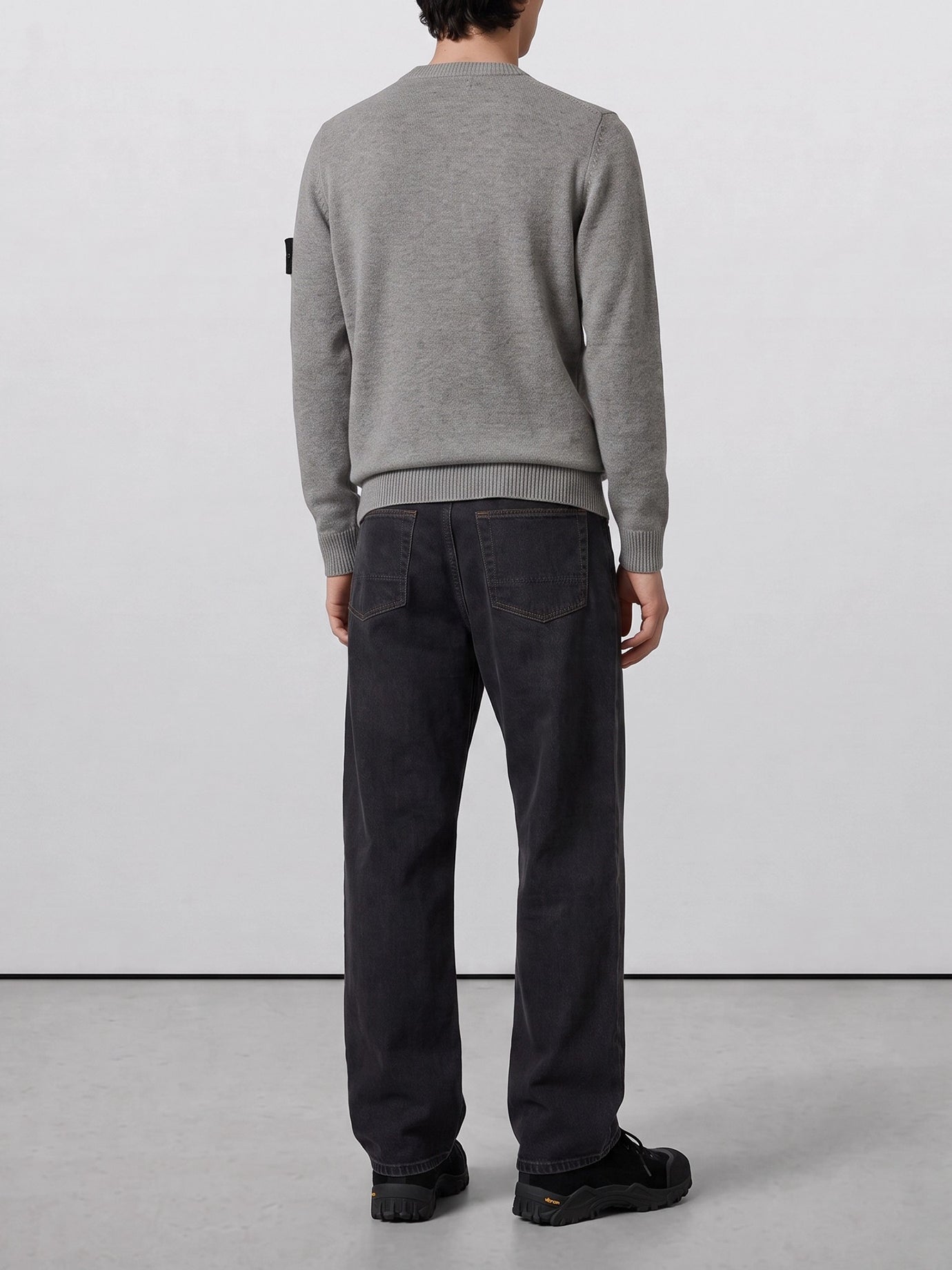Crewneck sweaters Logo  Grey - Stone Island Men | PDP | VIETTI Online Store | thumbnail_4