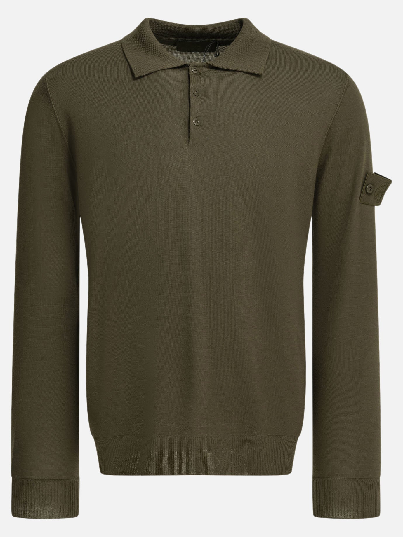 Polo sweater Logo  Green - Stone Island Men | PDP | VIETTI Online Store | thumbnail