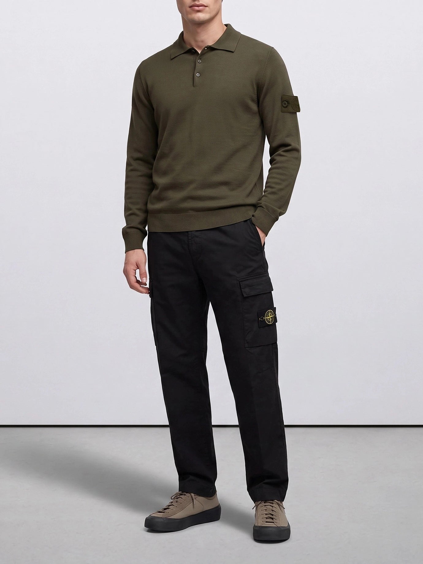 Polo sweater Logo  Green - Stone Island Men | PDP | VIETTI Online Store | Zoom-Modal_2
