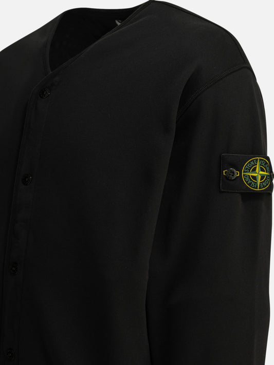 Stone Island Cardigan with logo Black

