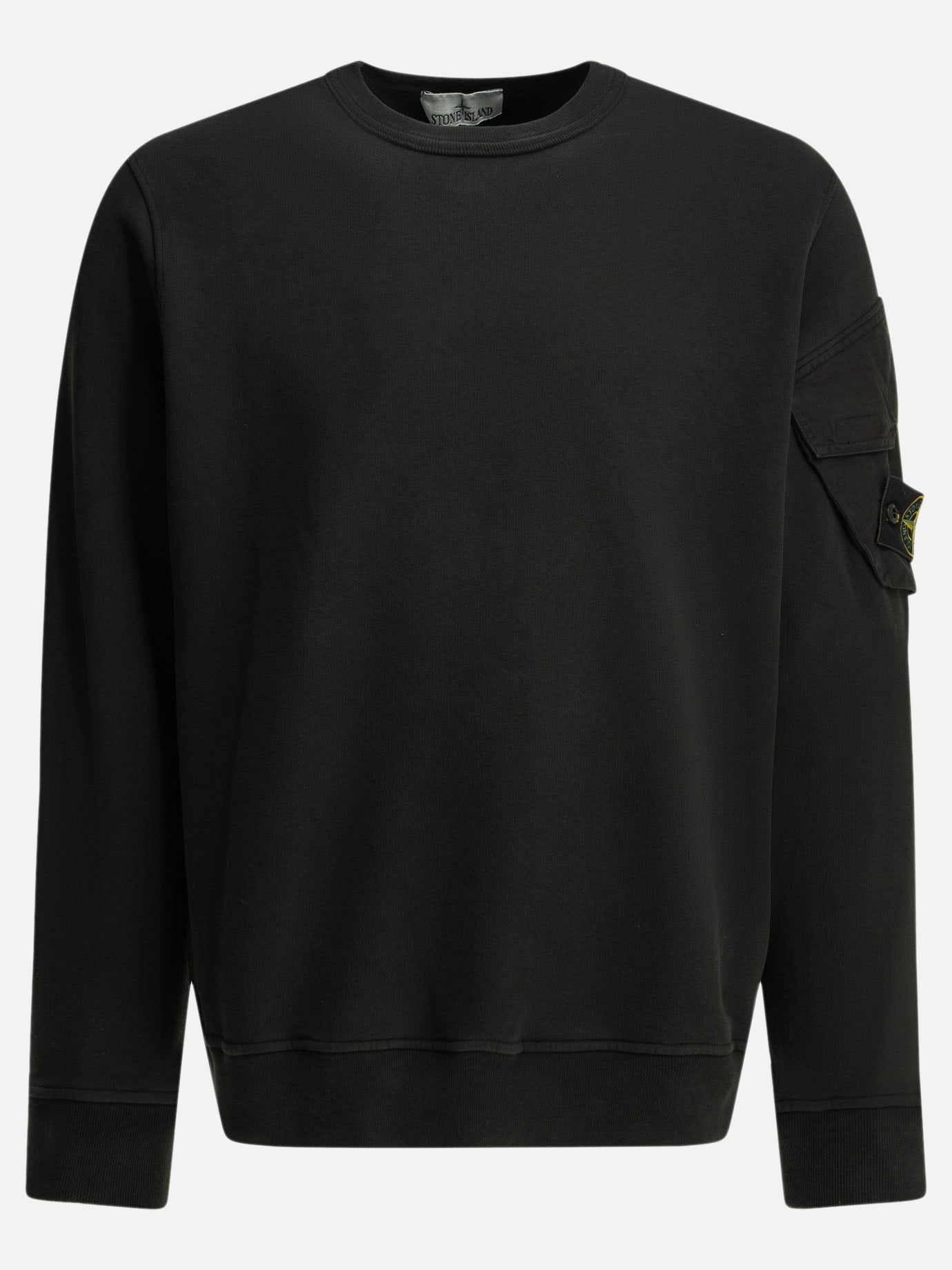 Crewnecks Logo  Black - Stone Island Men | PDP | VIETTI Online Store | thumbnail