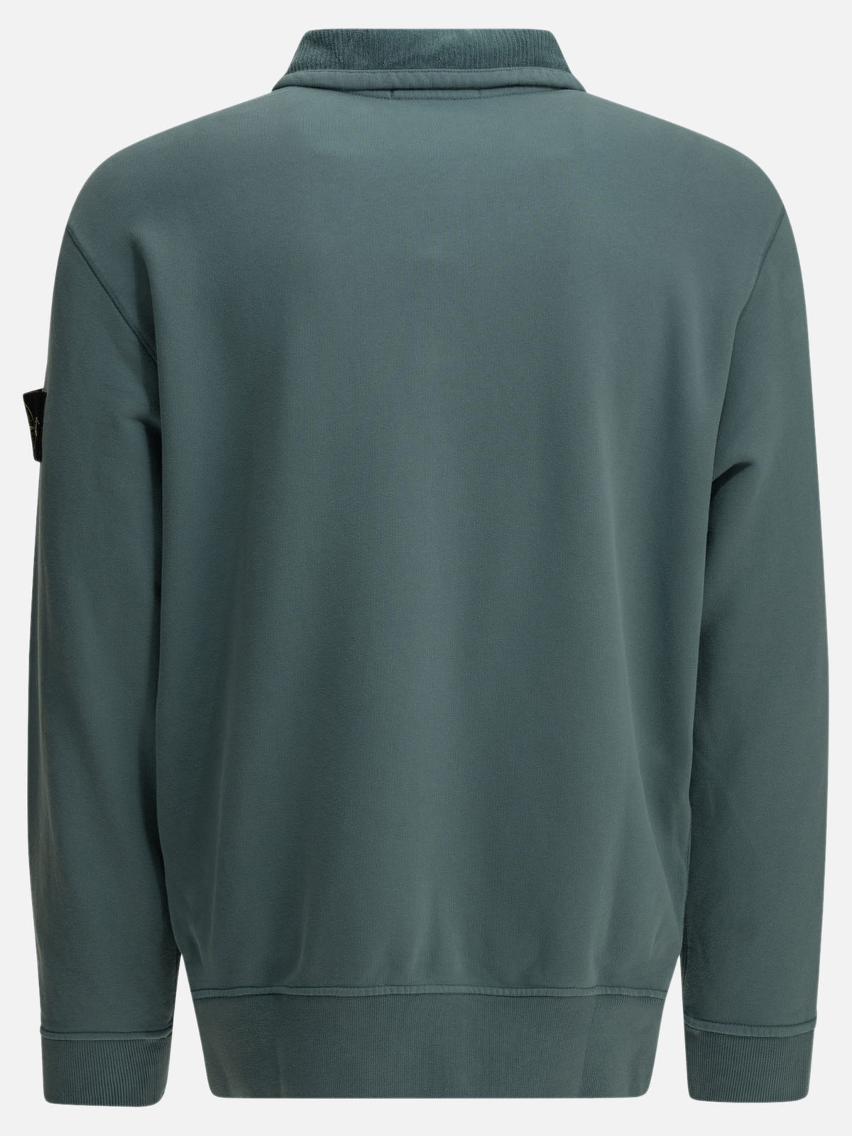 Stone Island Half-Zip Sweatshirt with Logo Light blue

