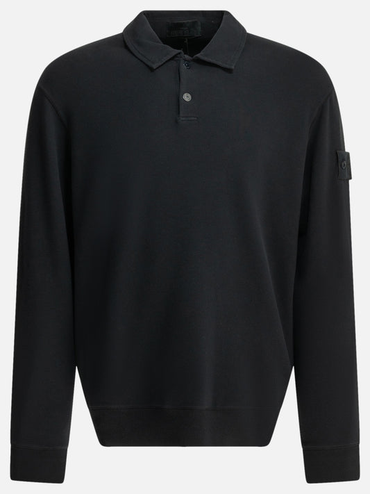 Polo neck sweatshirts Logo  Blue - Stone Island Men | PDP | VIETTI Online Store 
