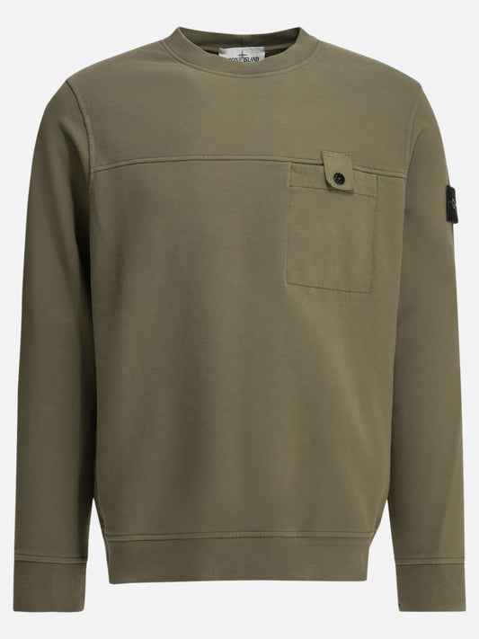 Crewnecks Logo  Green - Stone Island Men | PLP | VIETTI Online Store 
