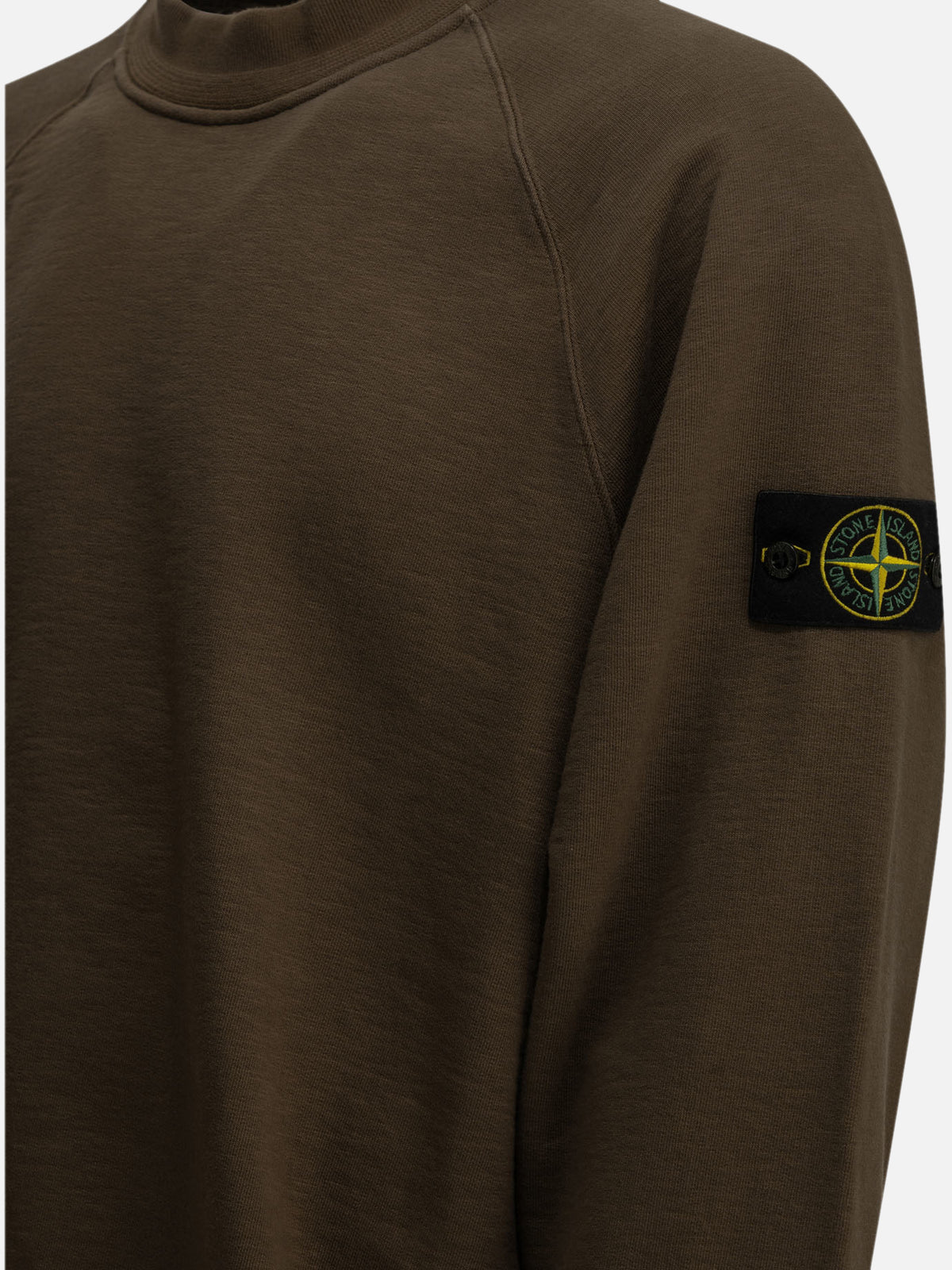 Stone Island "Tubular" Crew-Neck Sweatshirt Brown

