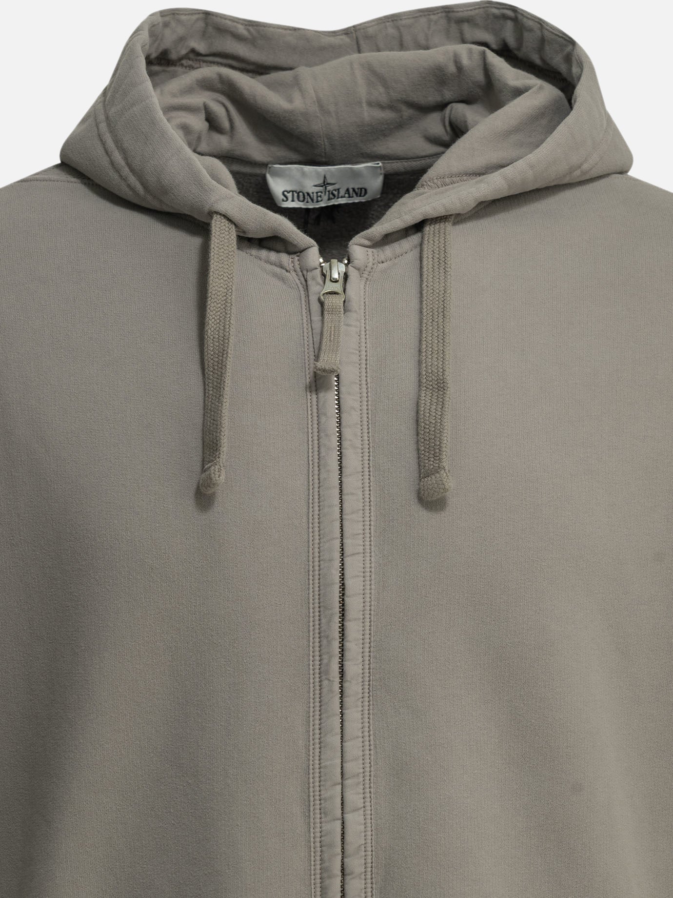 Felpe con zip Logo  Grigio - Stone Island Uomo | PDP | VIETTI Online Store | thumbnail_3