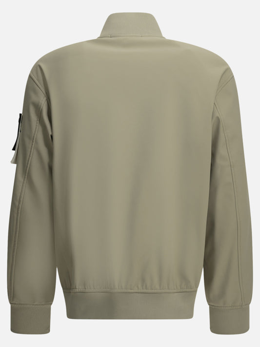 Stone Island "Soft Shell" Bomber Jacket Beige

