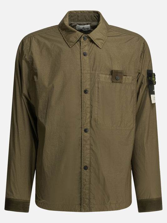 Overshirt jackets Logo  Green - Stone Island Men | PDP | VIETTI Online Store 

