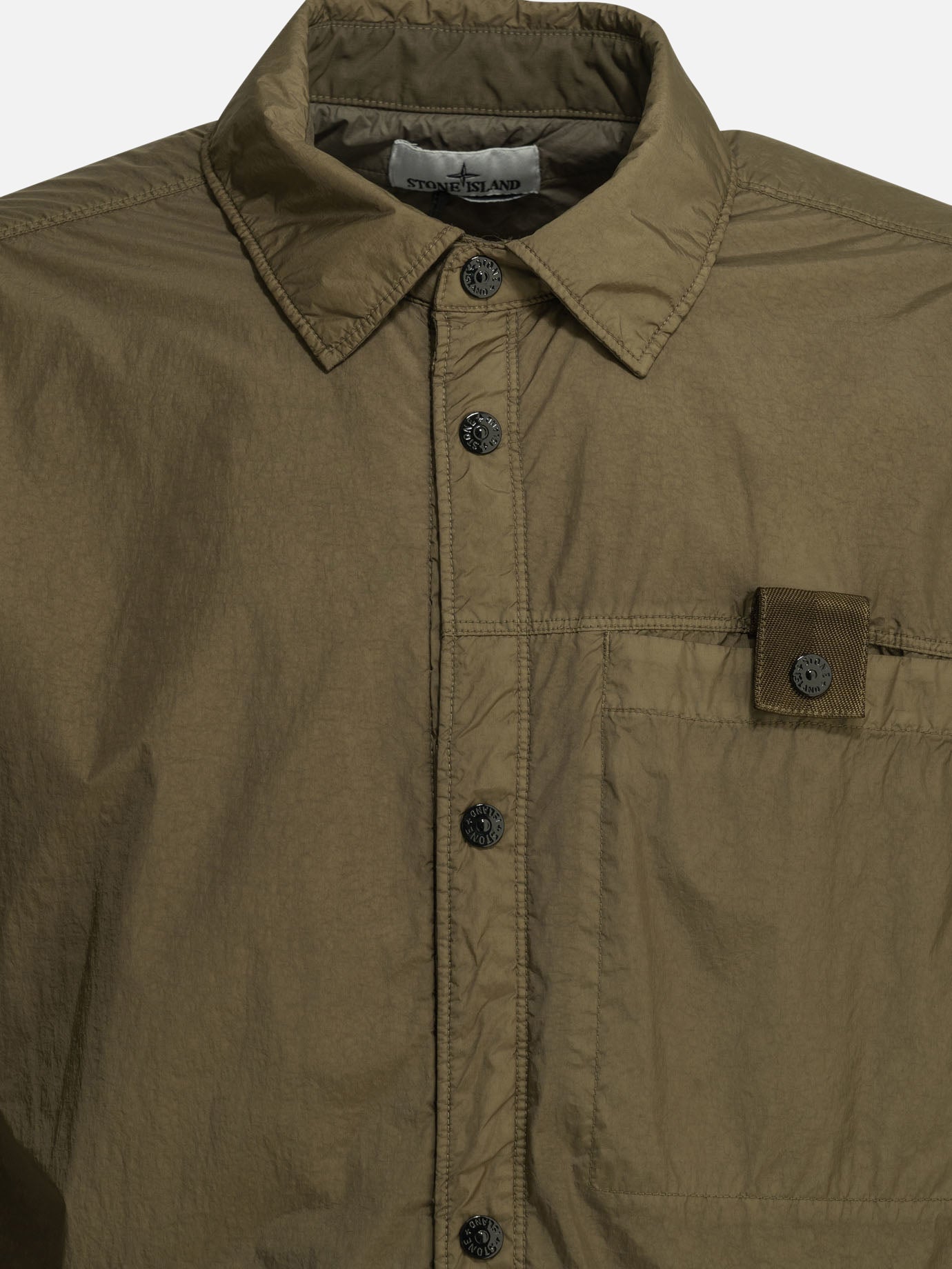 Overshirt jackets Logo  Green - Stone Island Men | PDP | VIETTI Online Store | Zoom-Modal_3
