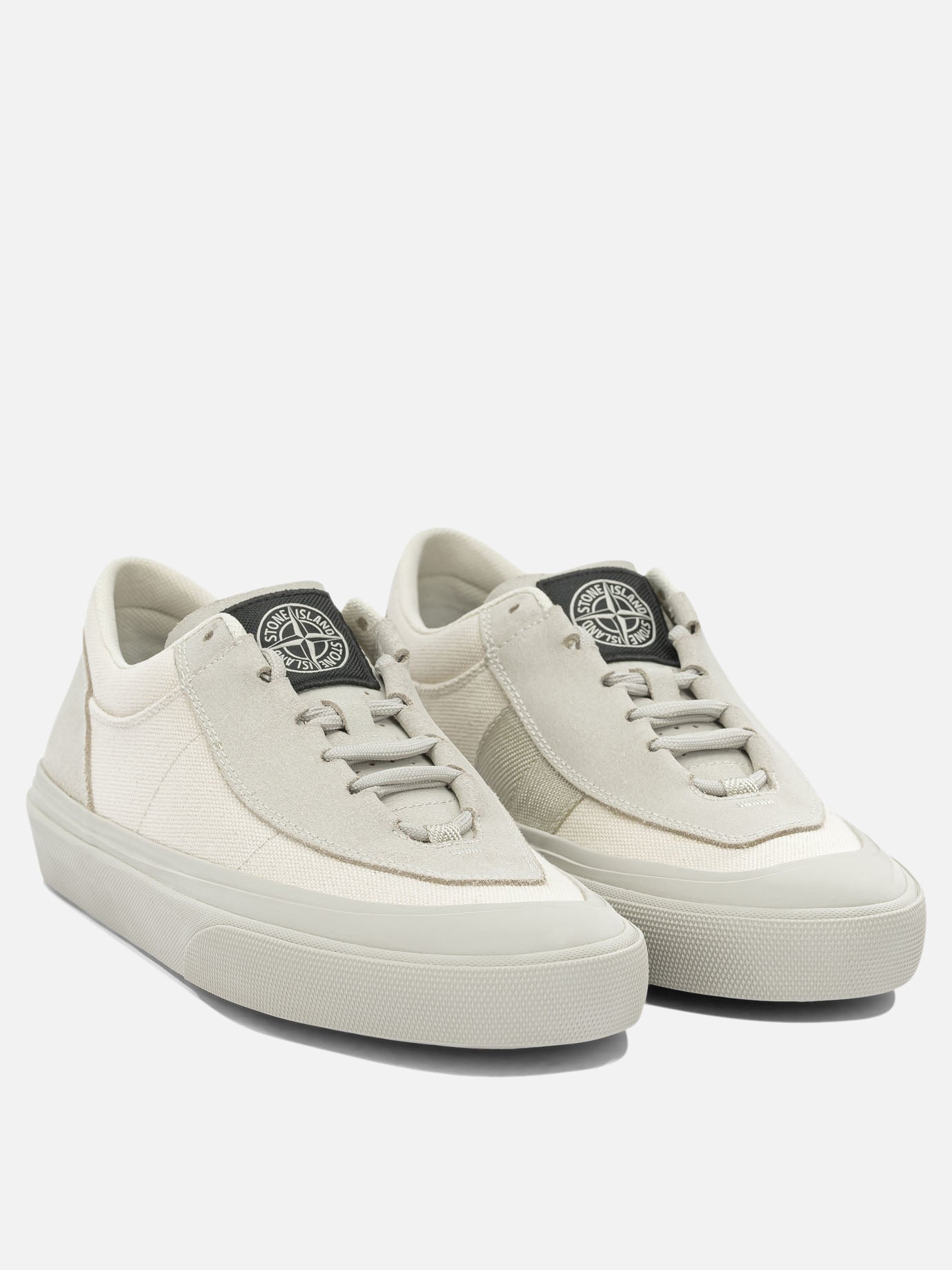 Sneaker basse 100% calf leather - 100% rubber  Bianco - Stone Island Uomo | PDP | VIETTI Online Store | thumbnail_2