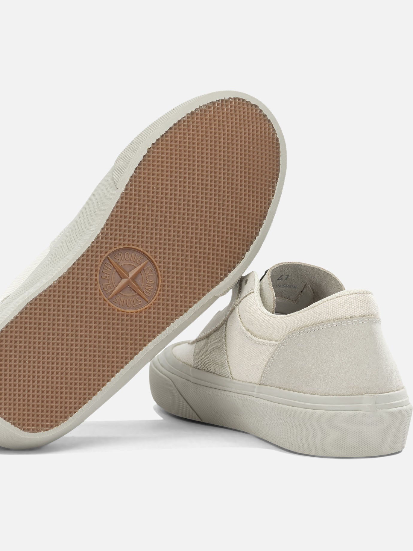 Sneaker basse 100% calf leather - 100% rubber  Bianco - Stone Island Uomo | PDP | VIETTI Online Store | Zoom-Modal_5
