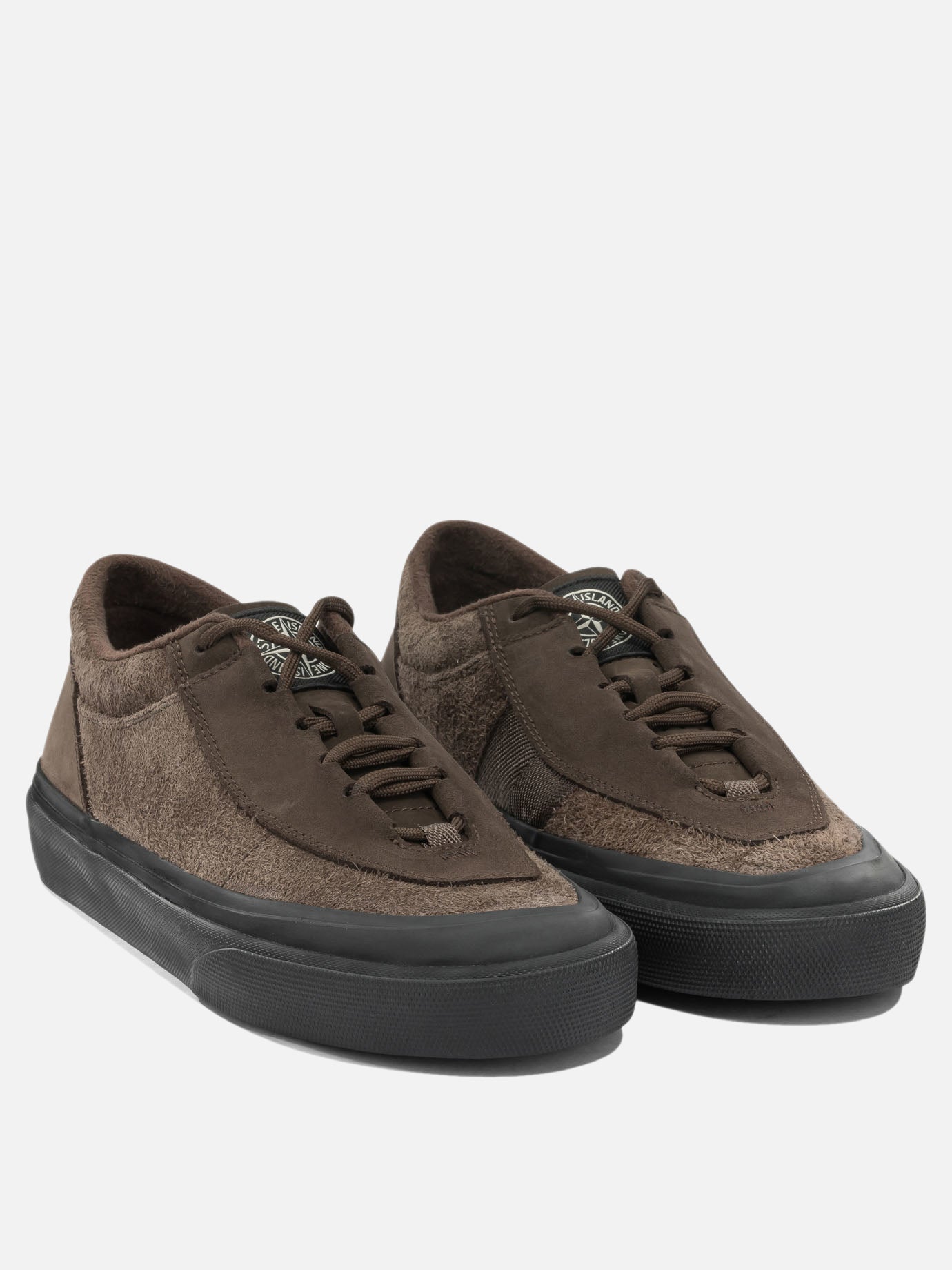 Sneaker basse 100% calf leather - 100% rubber  Marrone - Stone Island Uomo | PDP | VIETTI Online Store | thumbnail_2