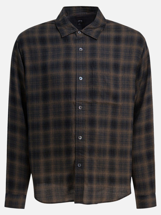 Stüssy "Matthew" Casual Shirt Brown

