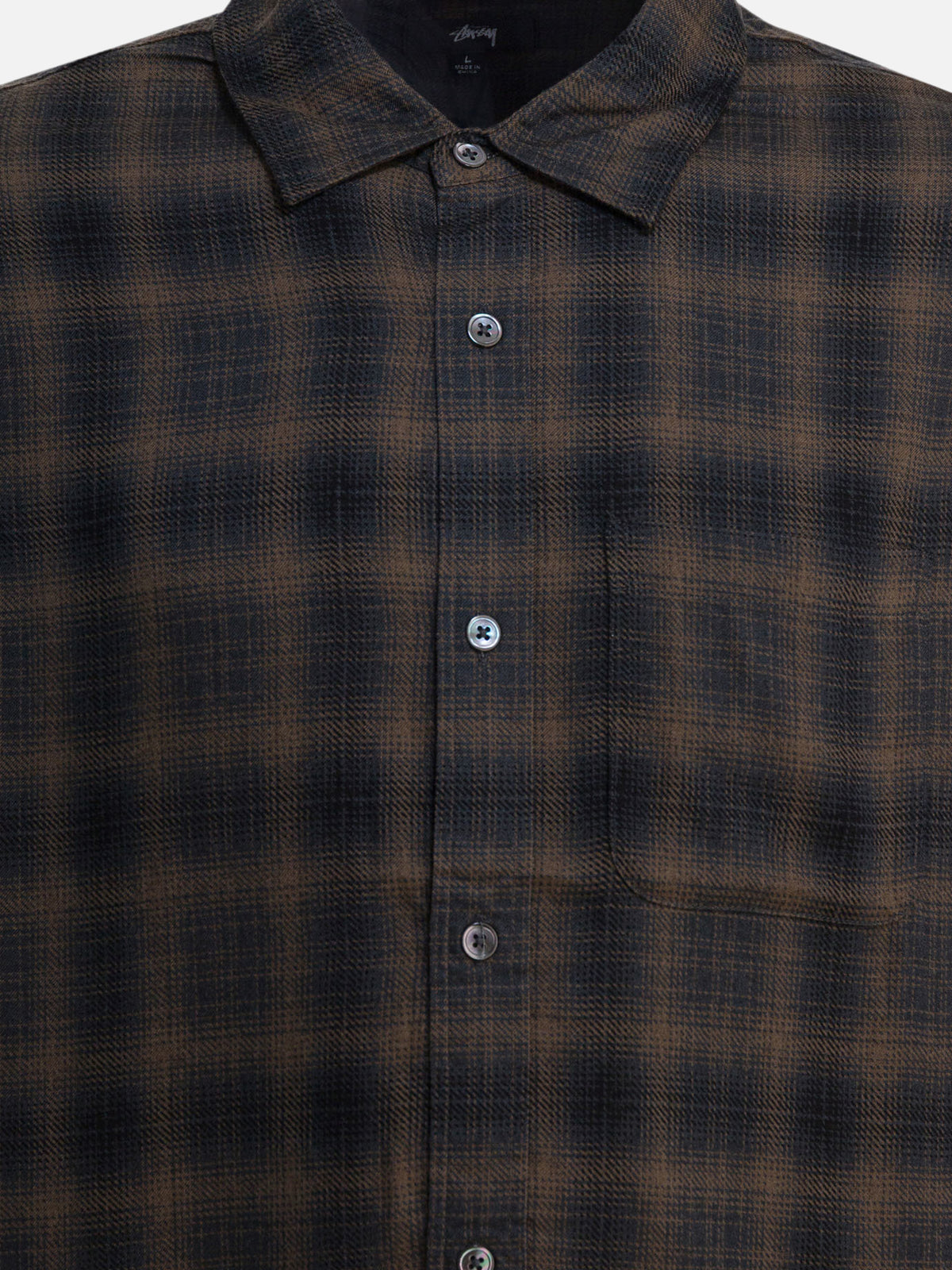 Stüssy "Matthew" Casual Shirt Brown

