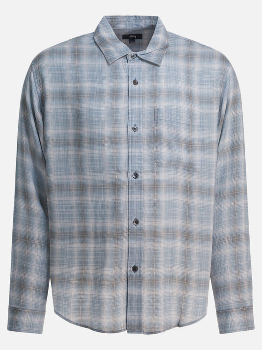 Stüssy "Matthew" Casual Shirt Light blue

