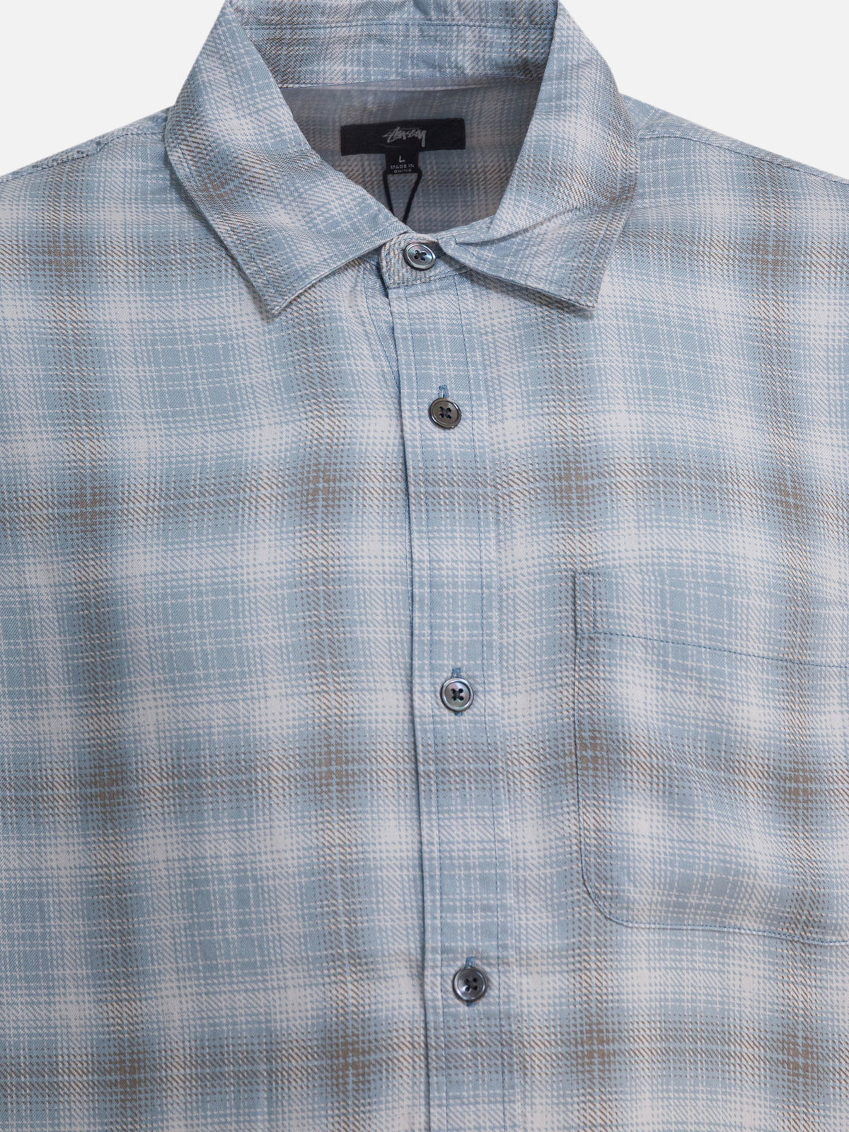 Stüssy "Matthew" Casual Shirt Light blue

