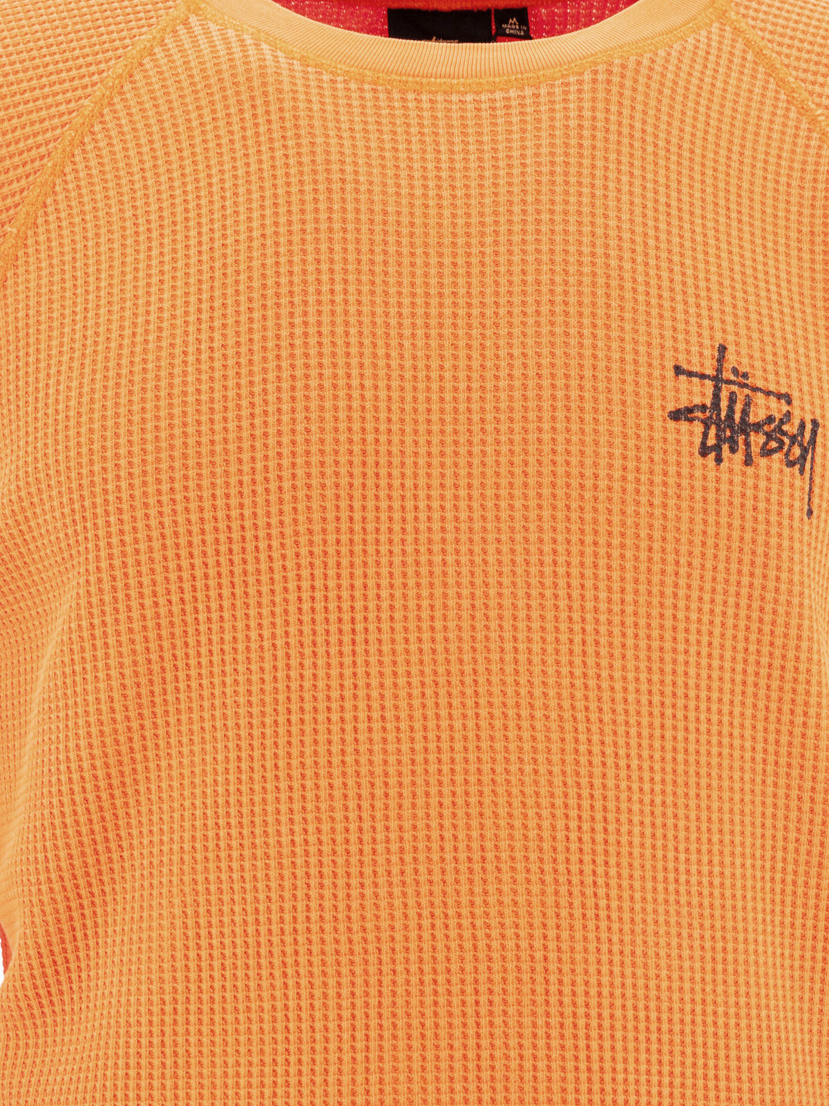 Stüssy "Thermal" Crew-Neck Sweater Orange - VIETTI