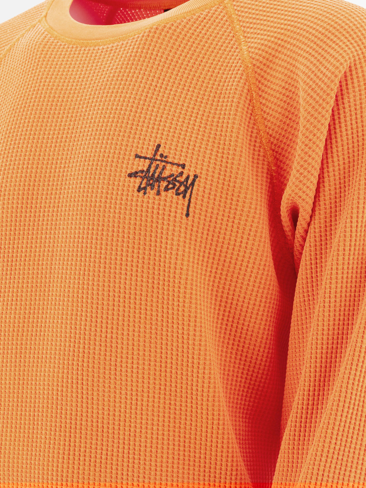 Stüssy "Thermal" Crew-Neck Sweater Orange

